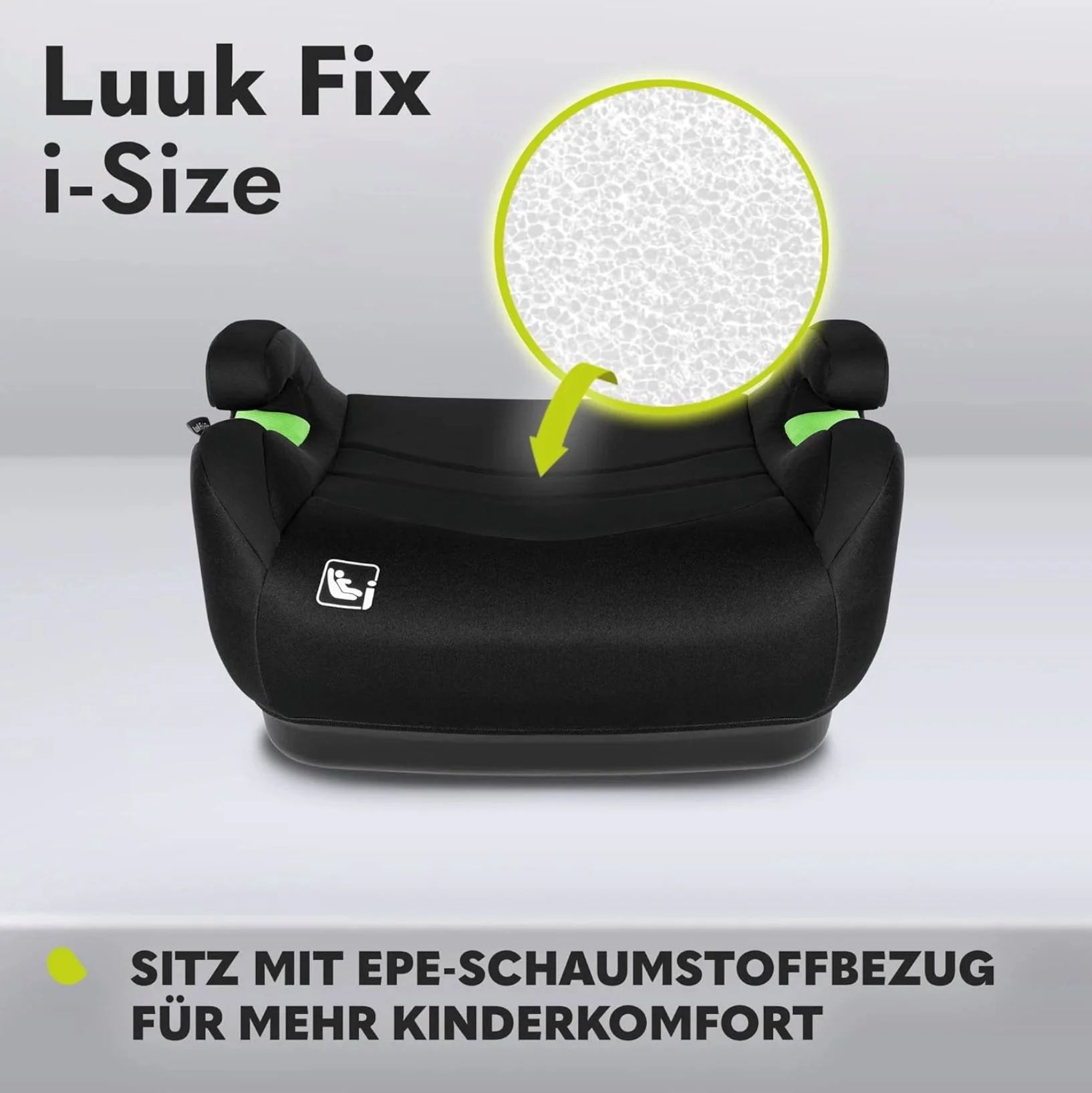 Inaltator auto Lionelo Luuk Fix I-size Negru foto