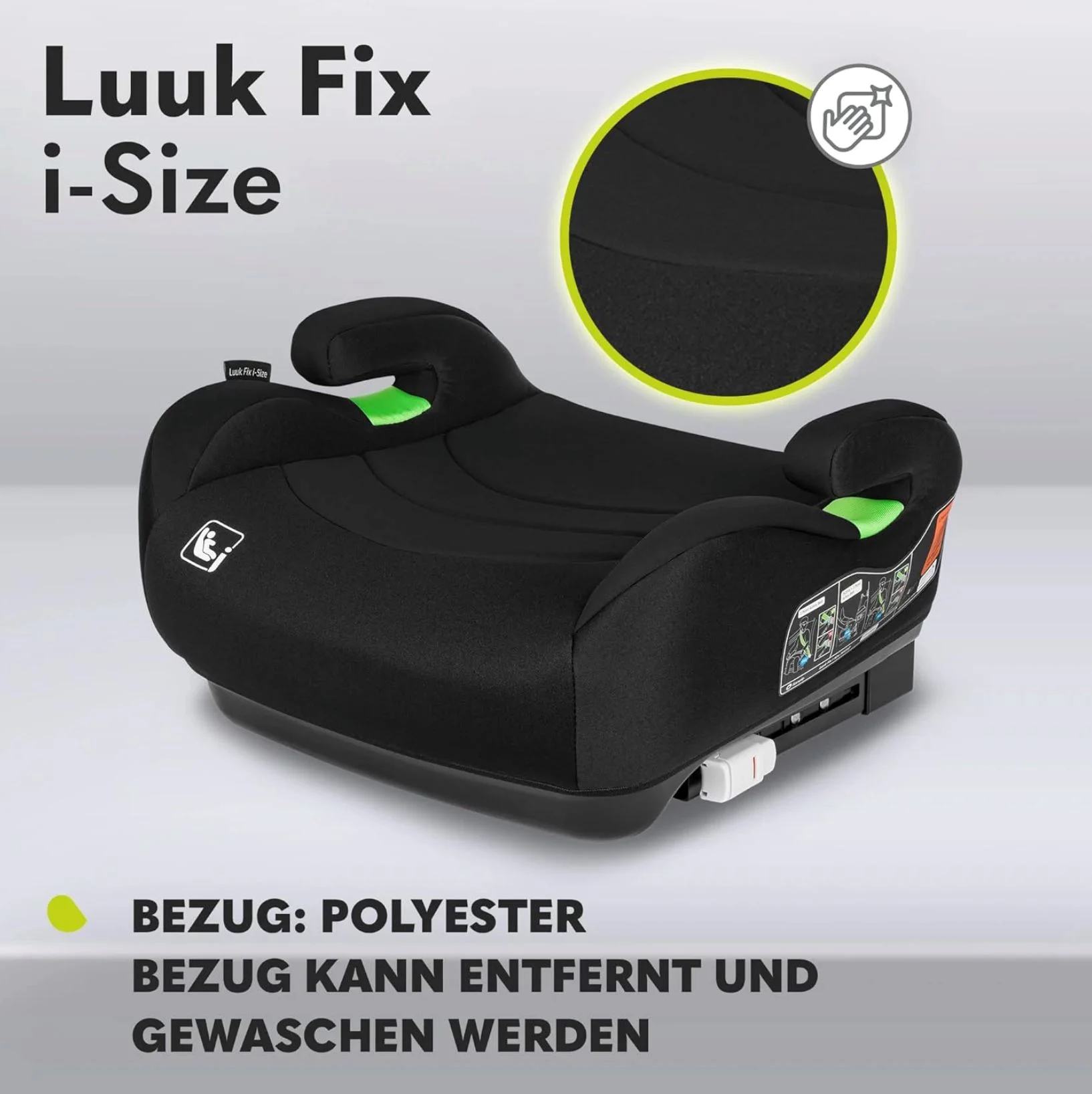Inaltator auto Lionelo Luuk Fix I-size Negru foto