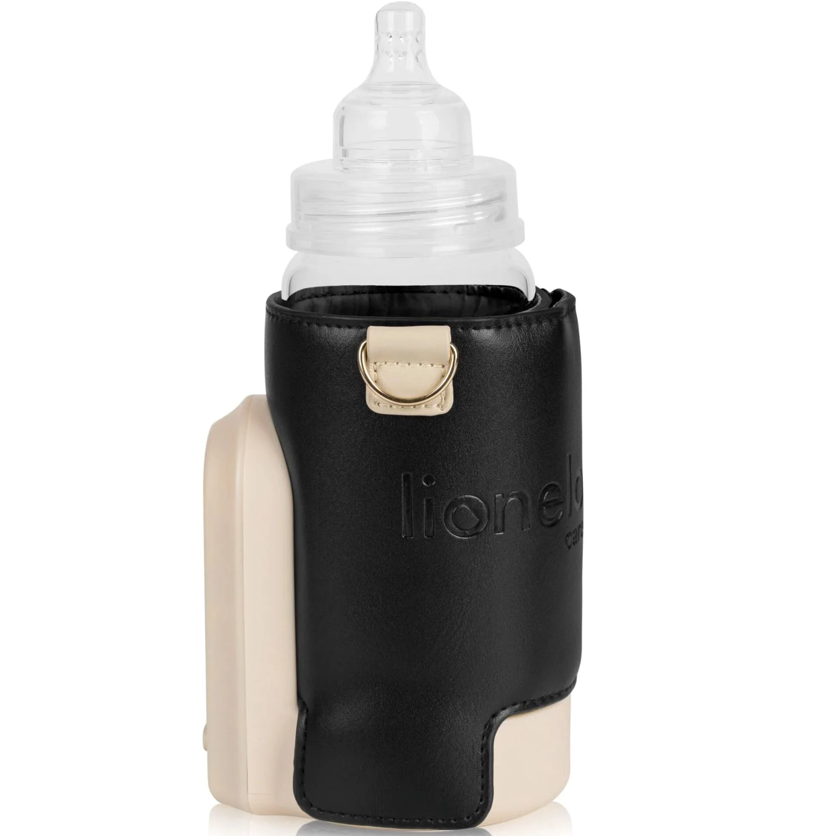 Incalzitor portabil pentru biberoane Lionelo Thermup Go Evo Negru/Auriu foto
