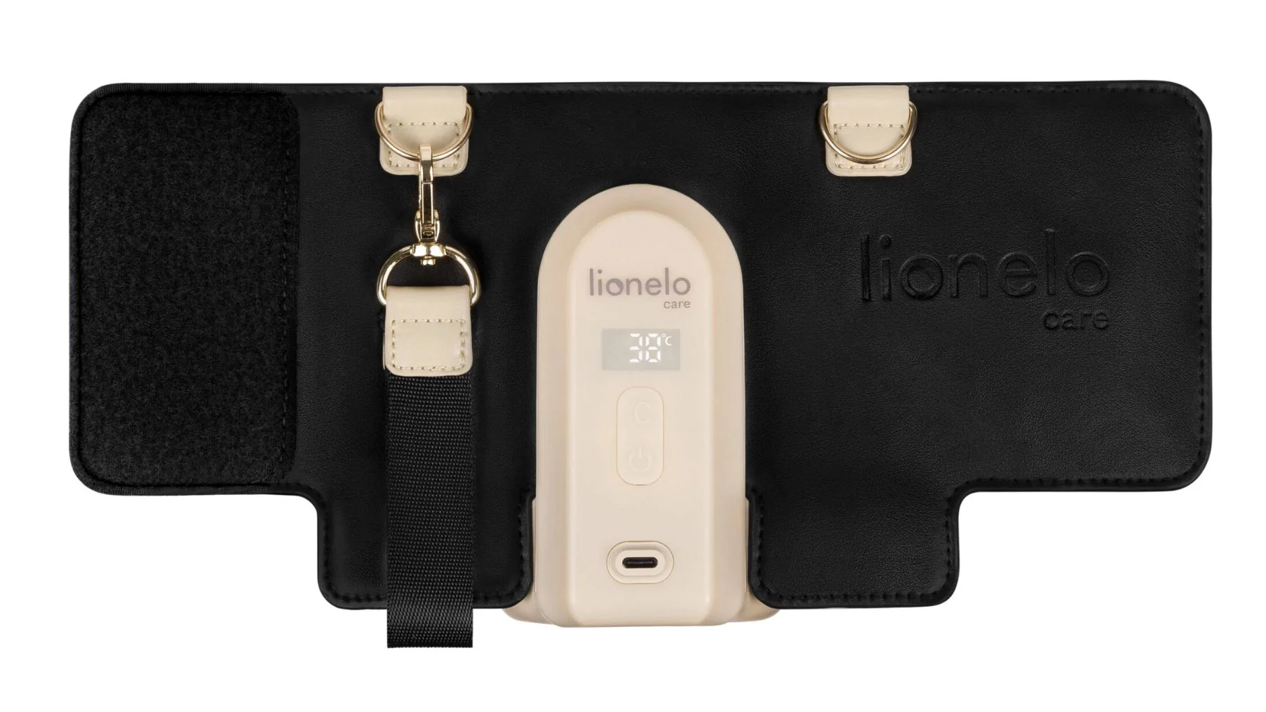 Incalzitor portabil pentru biberoane Lionelo Thermup Go Evo Negru/Auriu foto