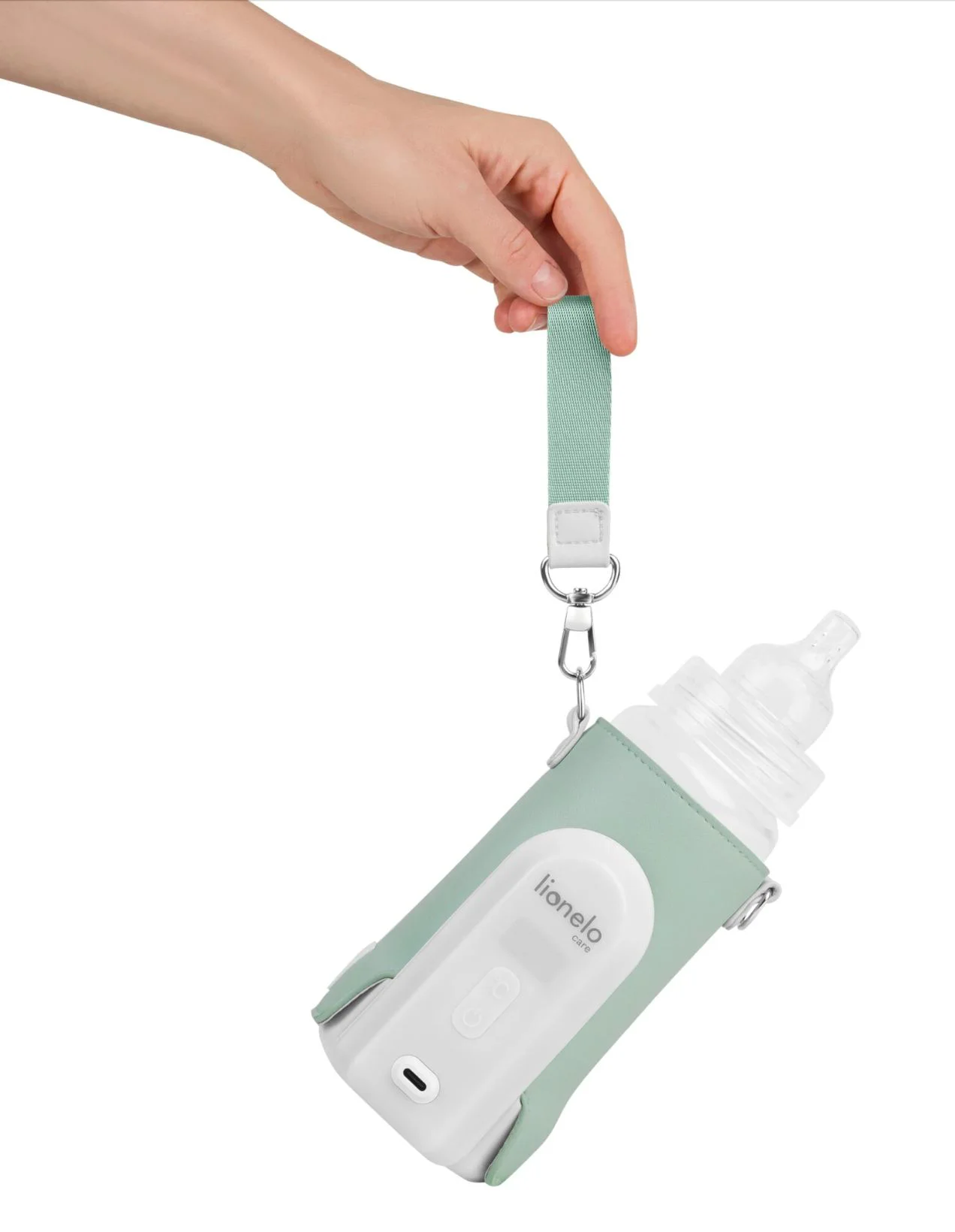 Incalzitor portabil pentru biberoane Lionelo Thermup Go Evo Verde foto