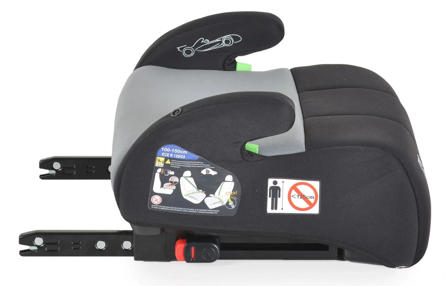 Автокресло-бустер Moni Monza Isofix Серый foto