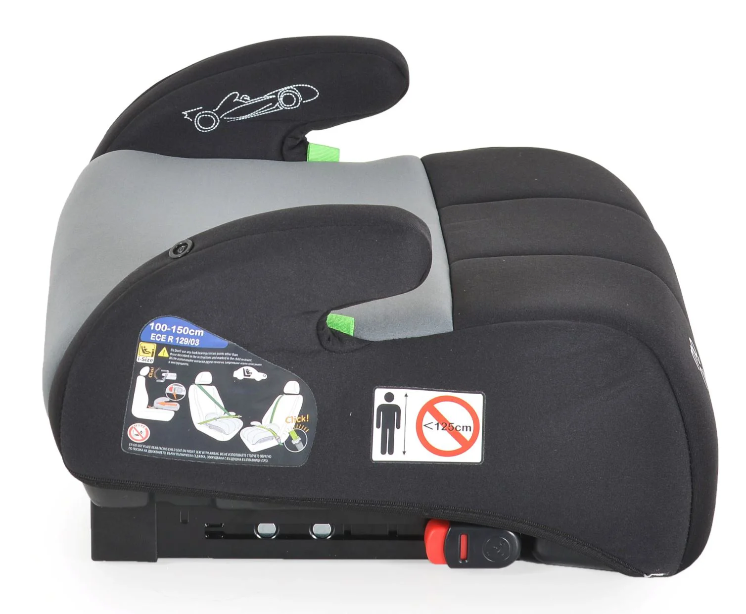 Автокресло-бустер Moni Monza Isofix Серый foto