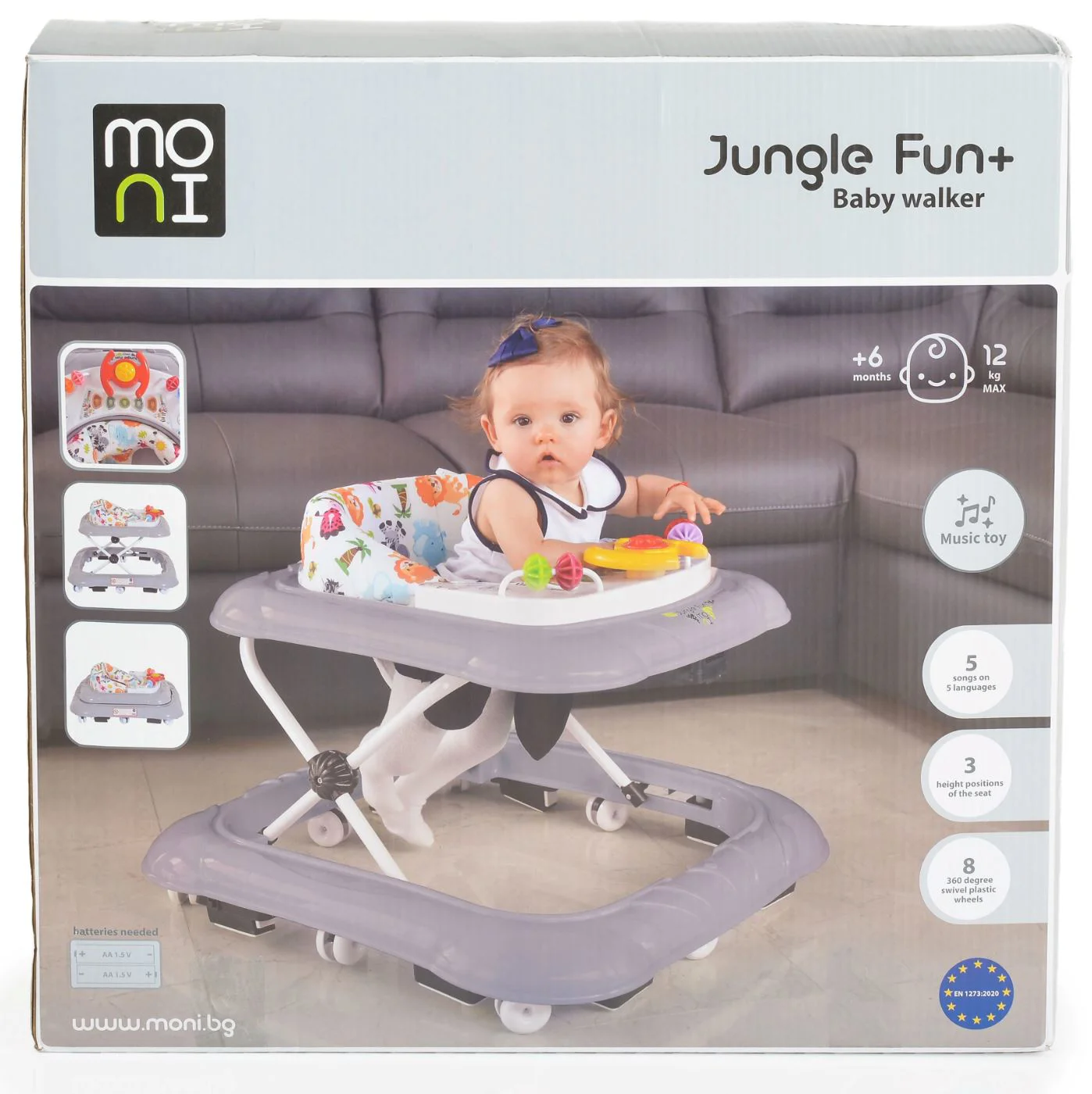Premergator pentru copii Moni Jungle Fun Plus Gri foto