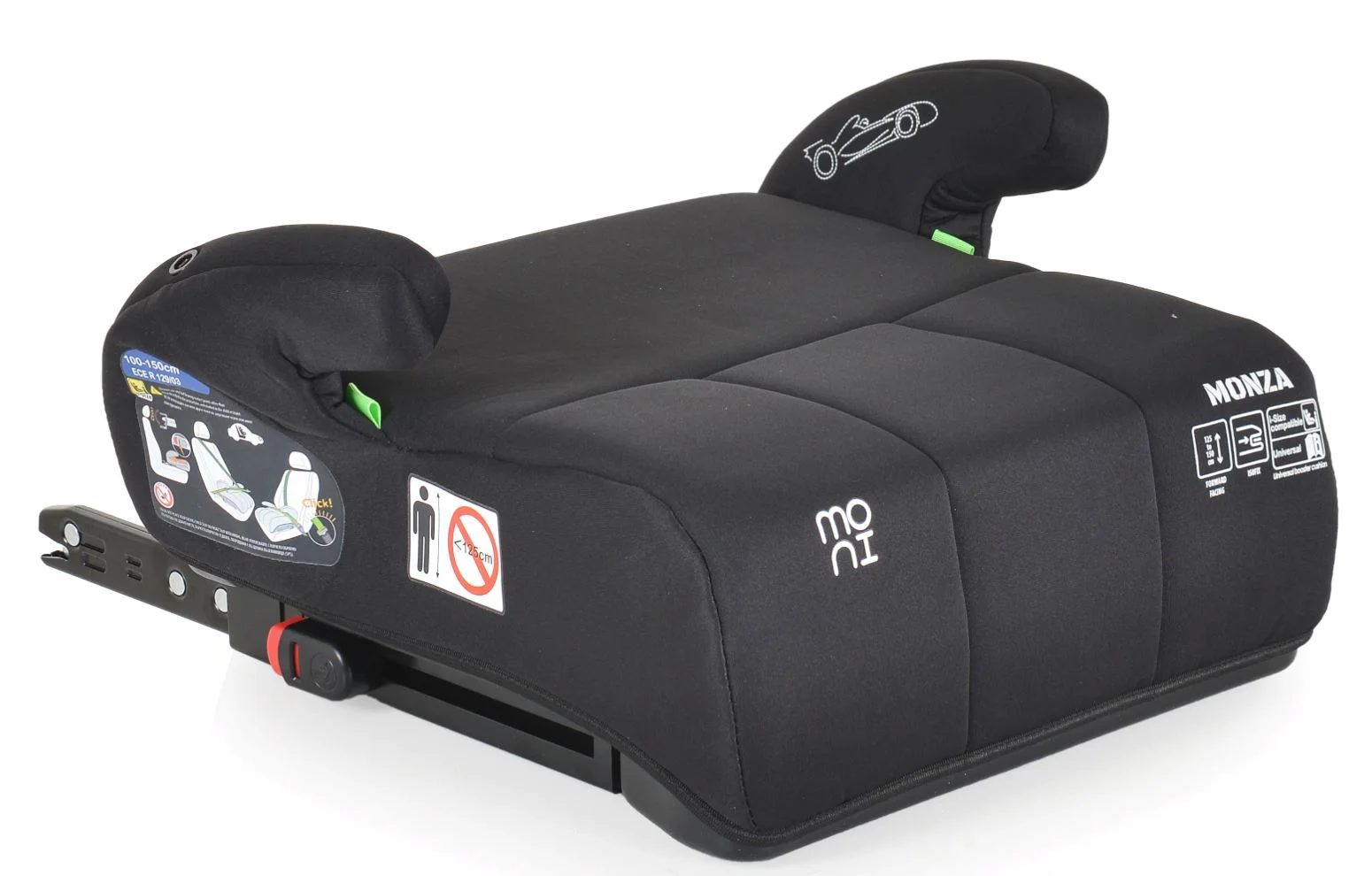 Автокресло-бустер Moni Monza Isofix Черный foto