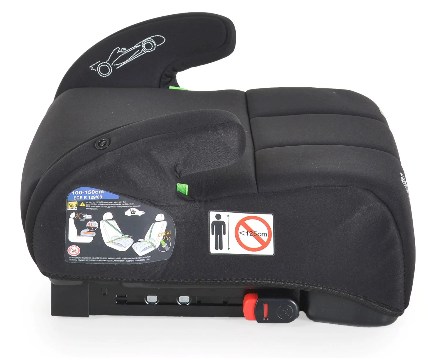 Автокресло-бустер Moni Monza Isofix Черный foto
