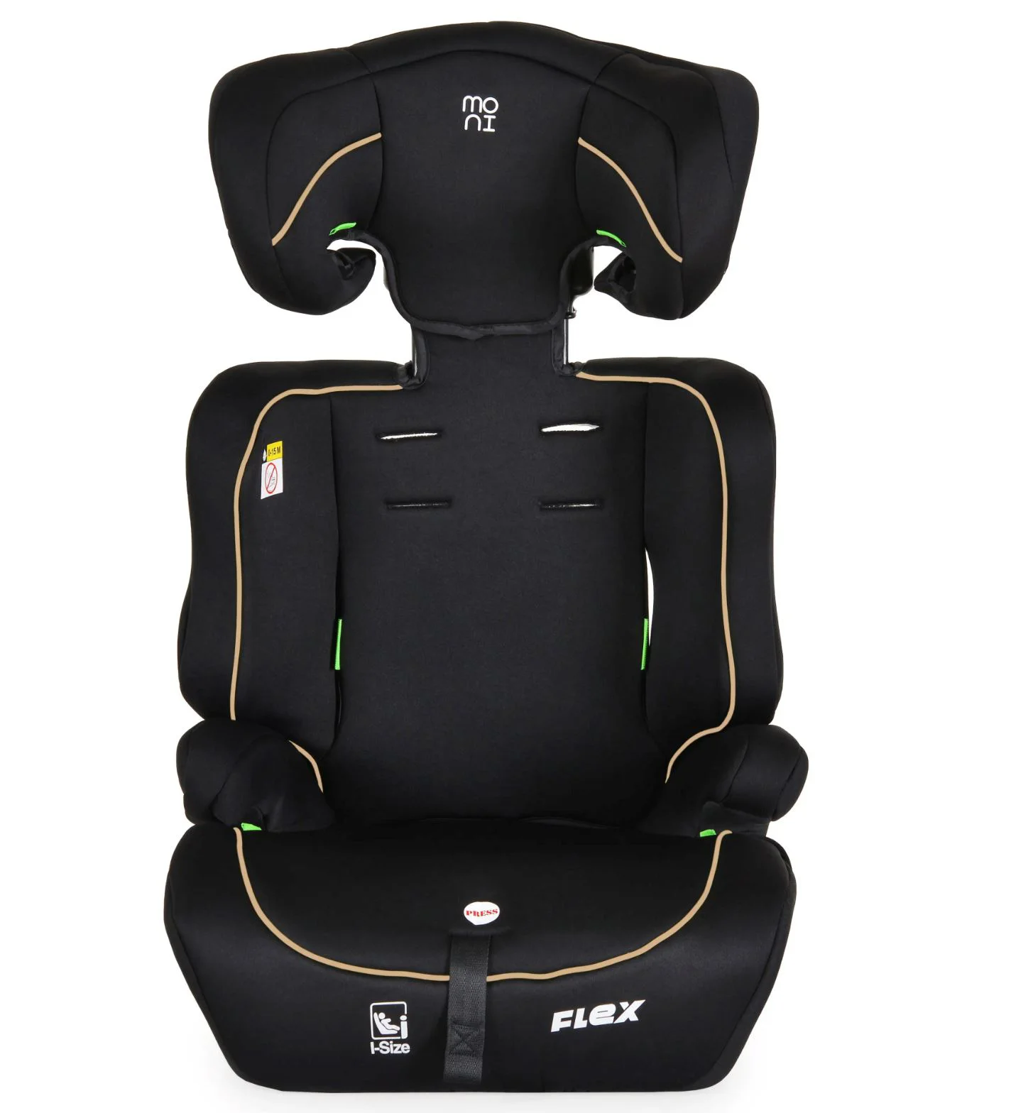 Автокресло Moni Flex I-size, 9-36 кг, Черный/Бежевый foto