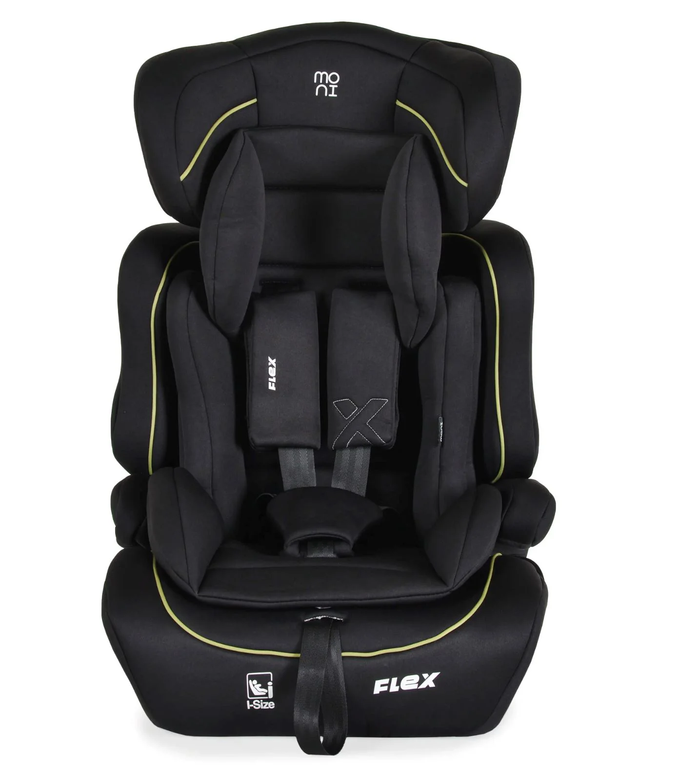 Scaun auto Moni Flex I-size, 9-36kg, Negru/Verde foto