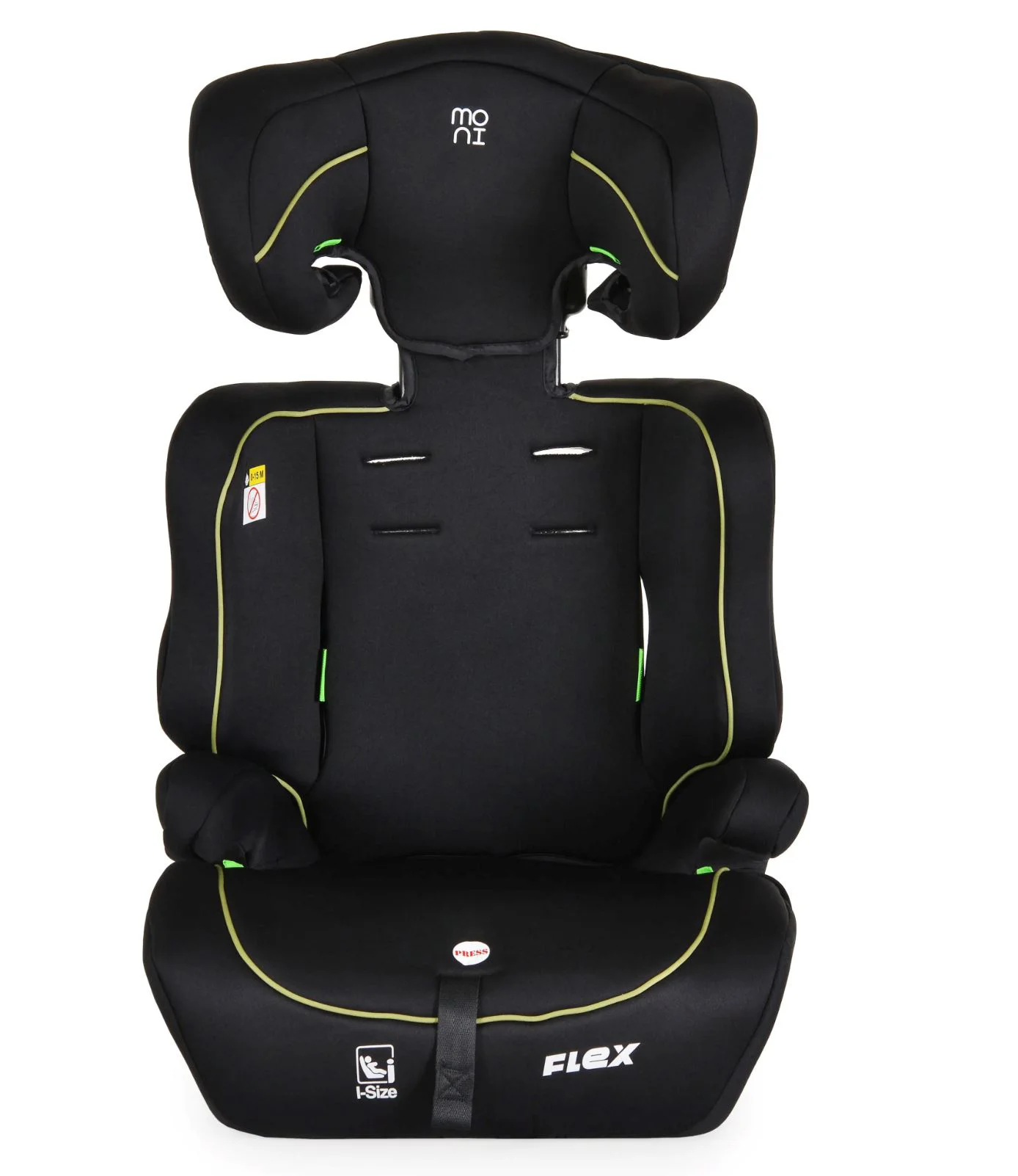 Scaun auto Moni Flex I-size, 9-36kg, Negru/Verde foto