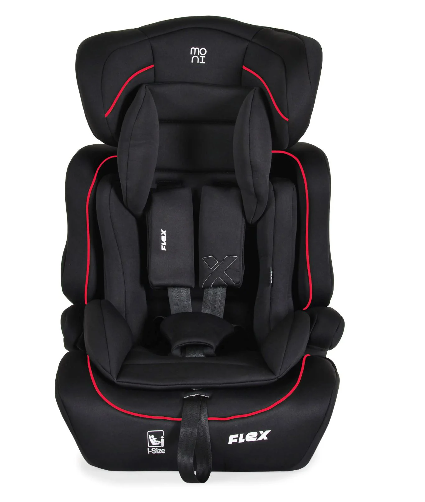 Scaun auto Moni Flex I-size, 9-36kg, Negru/Rosu foto