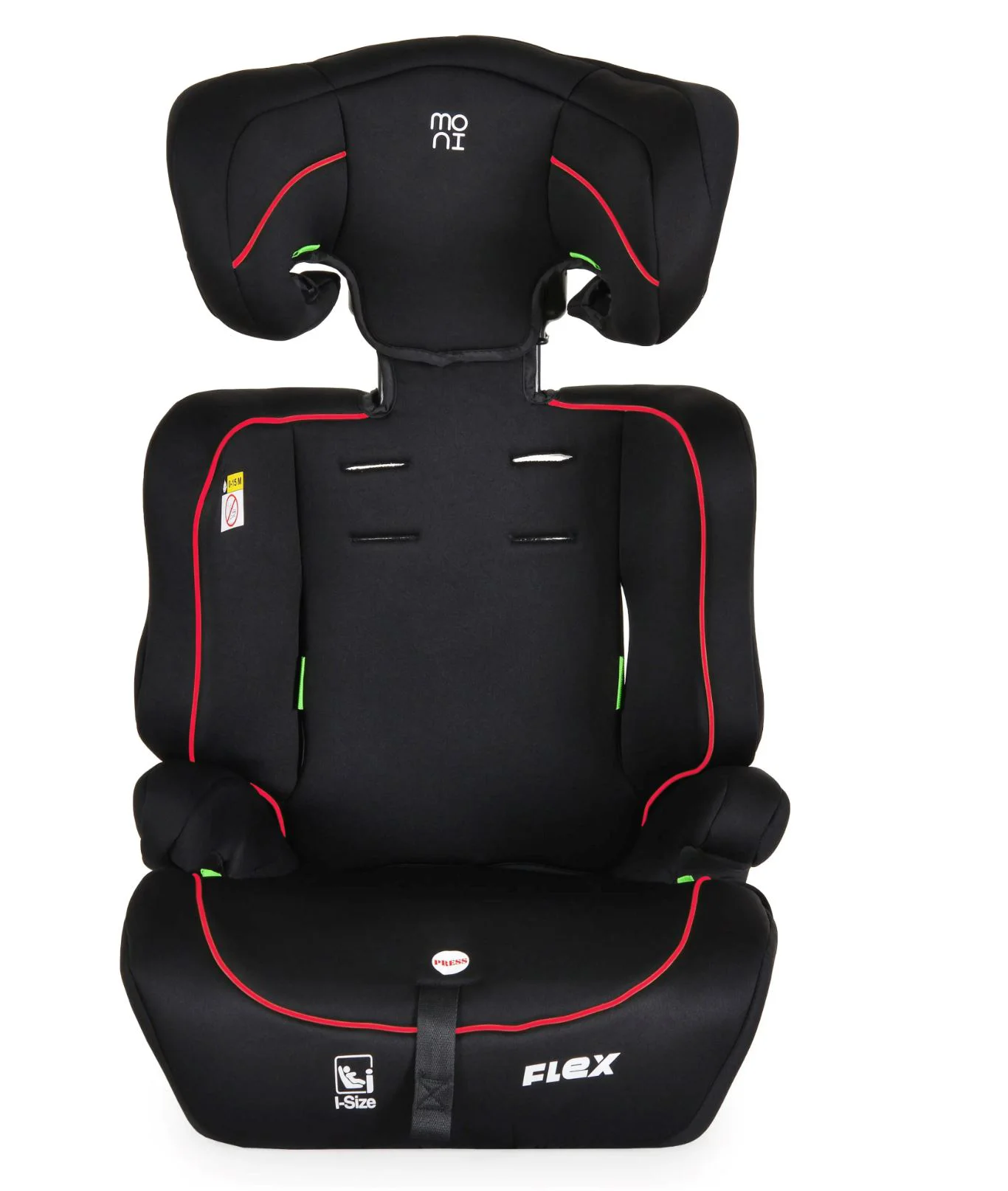 Scaun auto Moni Flex I-size, 9-36kg, Negru/Rosu foto