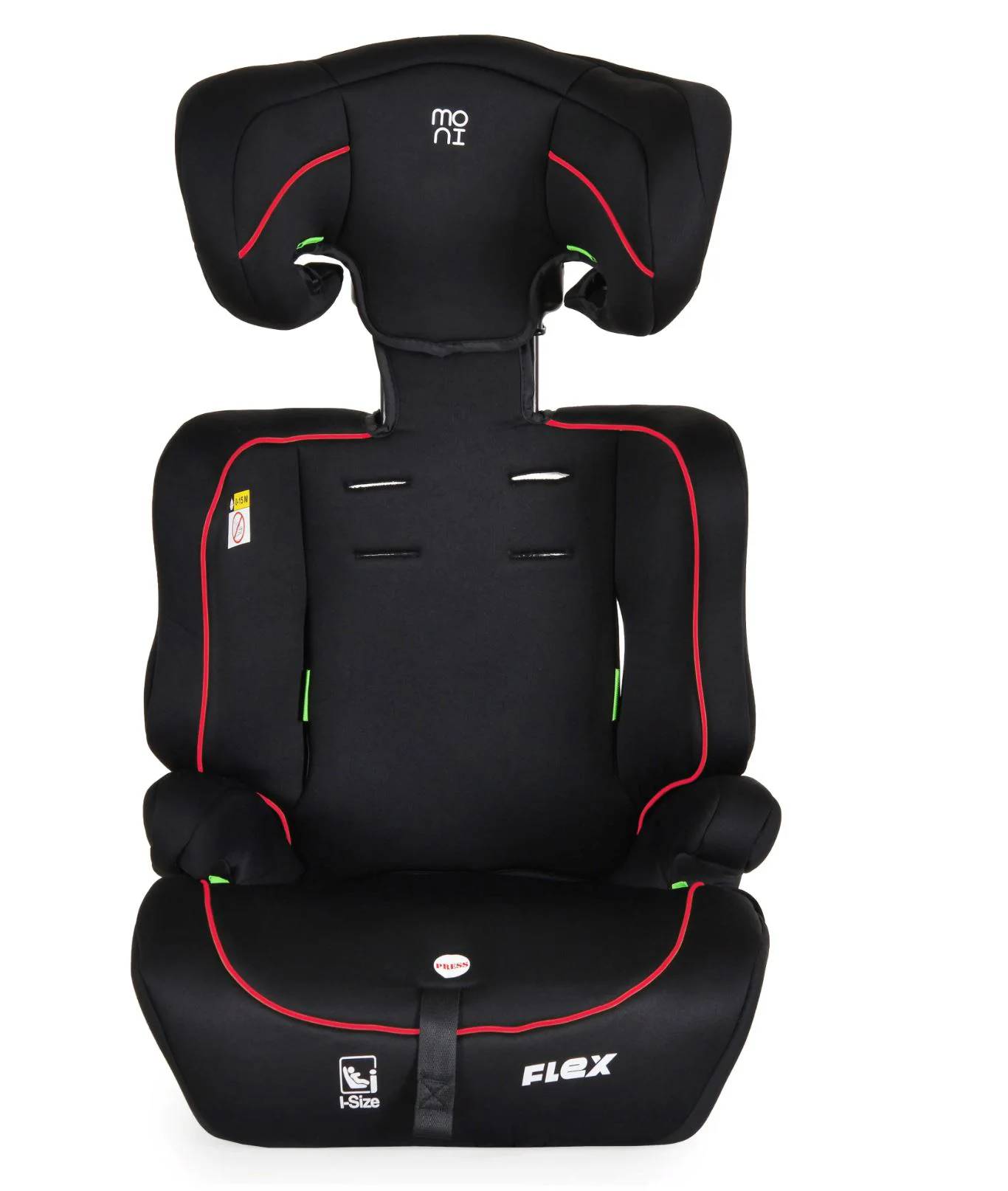 Scaun auto Moni Flex I-size, 9-36kg, Negru/Rosu foto