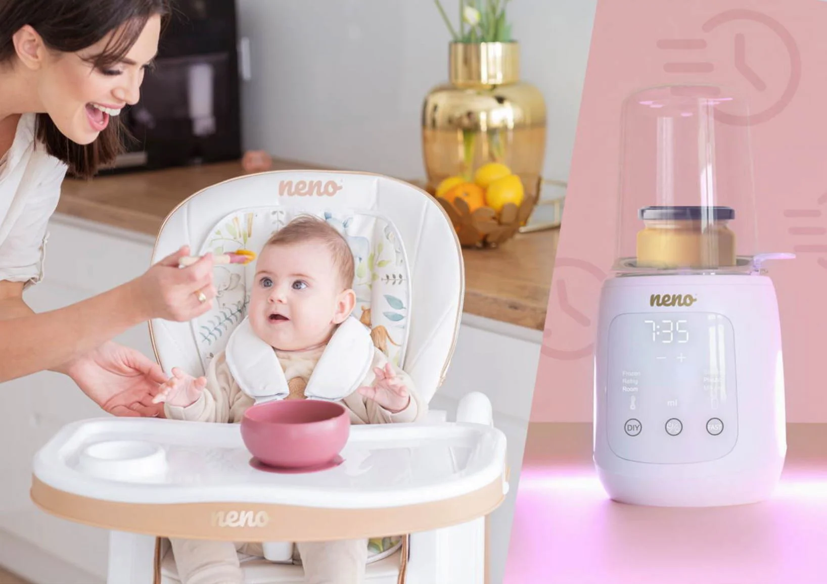 Sterilizator si incalzitor pentru biberoane Neno Tocco foto