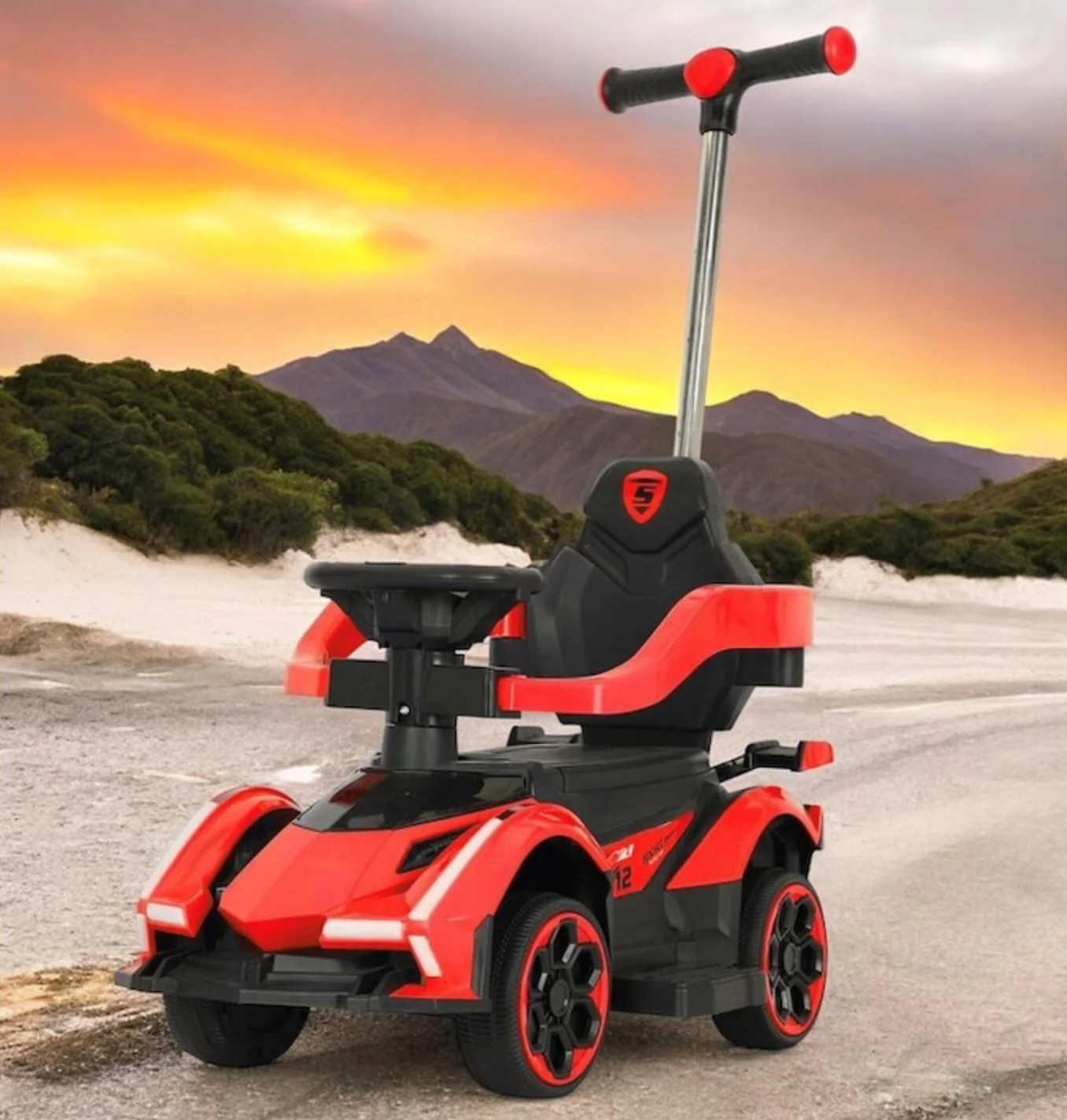 Tolocar pentru copii BabyMix Speed Rosu foto