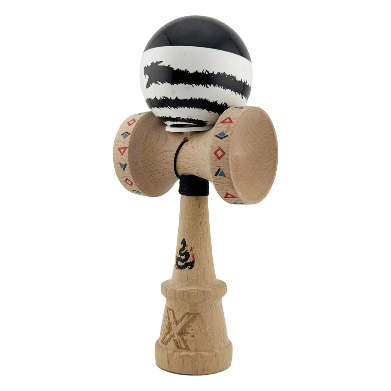Kendama Super Sticky X Original, King size 7.5x6x18 cm, Dragon foto