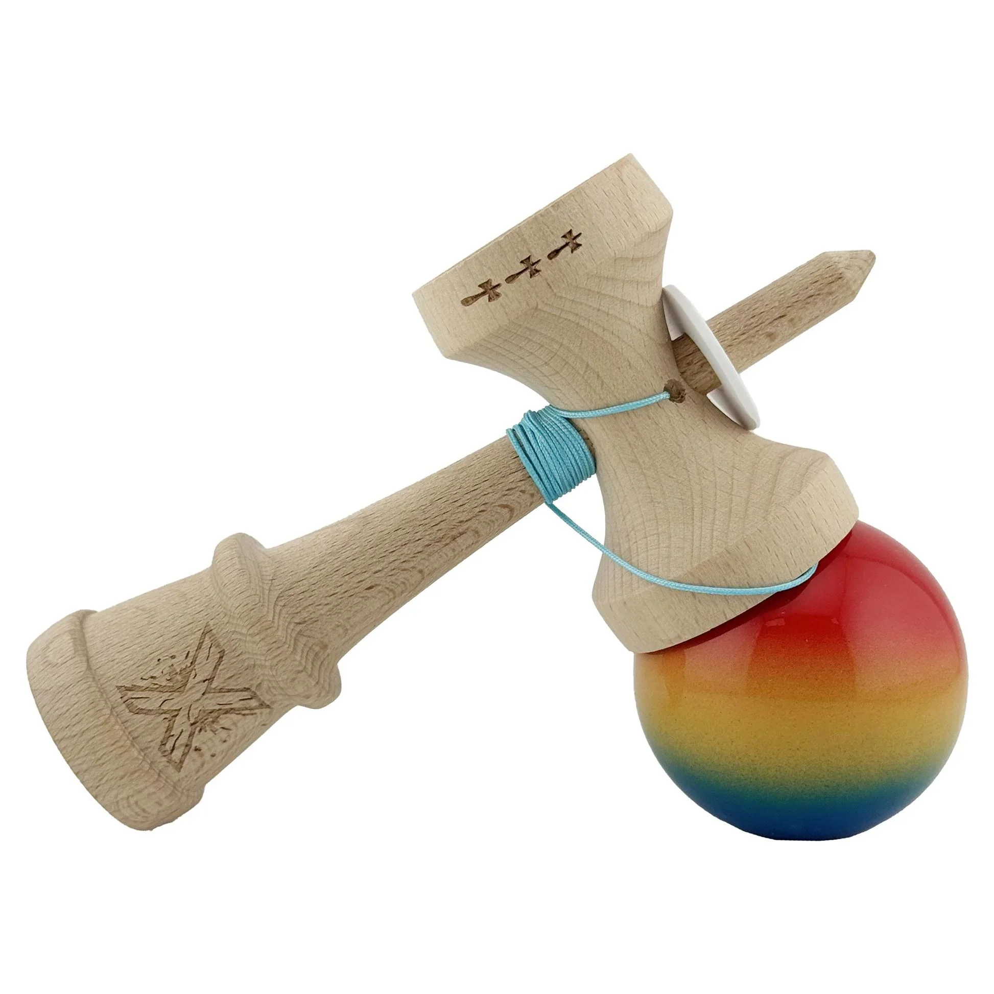 Kendama Super Sticky X Original, King size 7.5x6x18 cm, Gradient foto