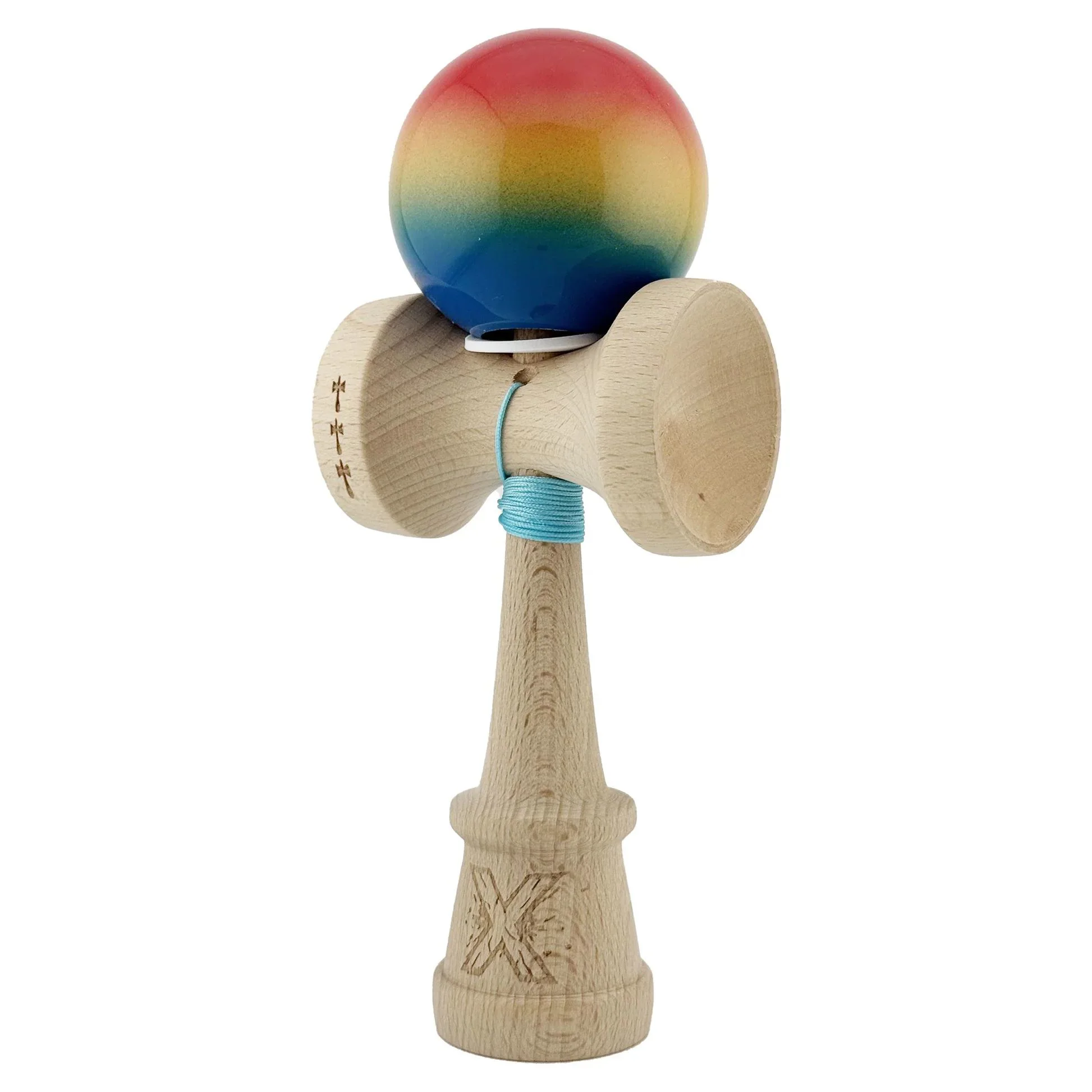 Kendama Super Sticky X Original, King size 7.5x6x18 cm, Gradient foto