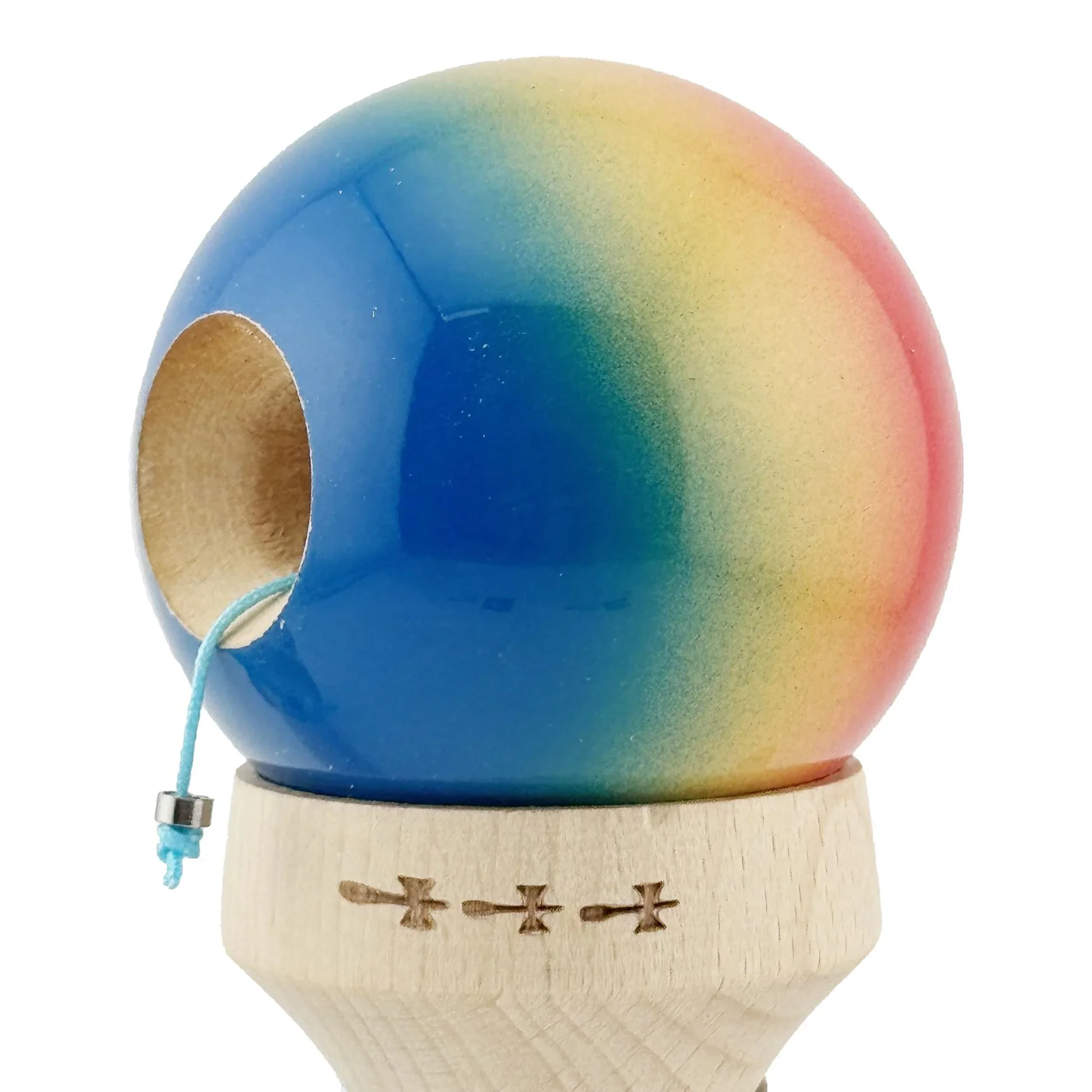 Kendama Super Sticky X Original, King size 7.5x6x18 cm, Gradient foto