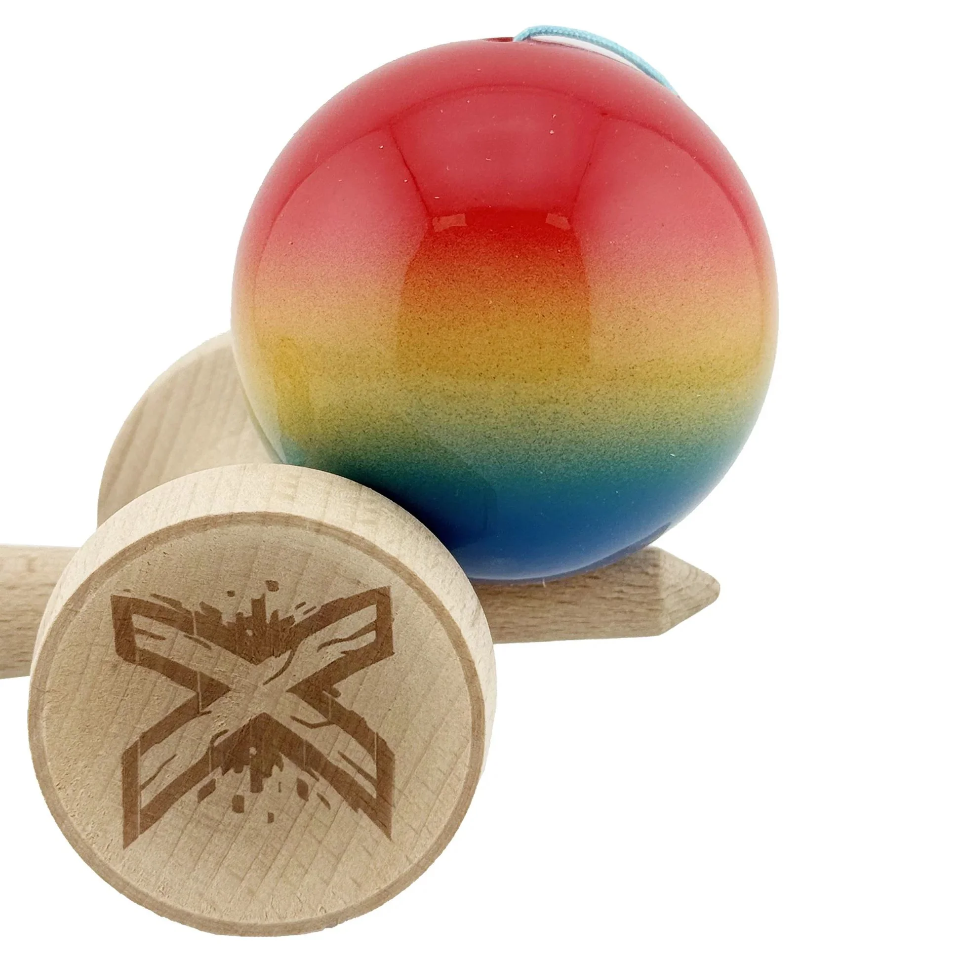 Kendama Super Sticky X Original, King size 7.5x6x18 cm, Gradient foto
