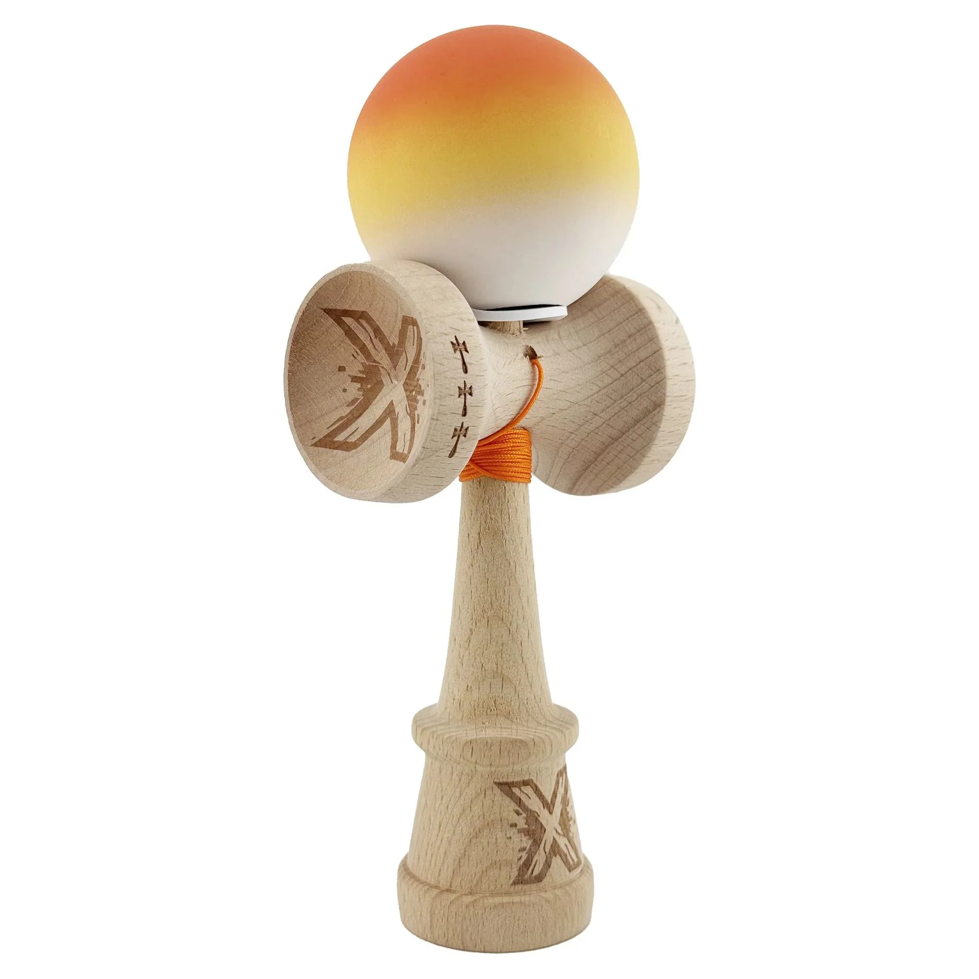 Kendama X Original, 7 х 6 х 18 cm, Gradient galben-portocaliu foto