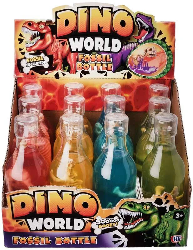 Slime HTI Sticla cu fosila de dinozaur, 4 modele foto