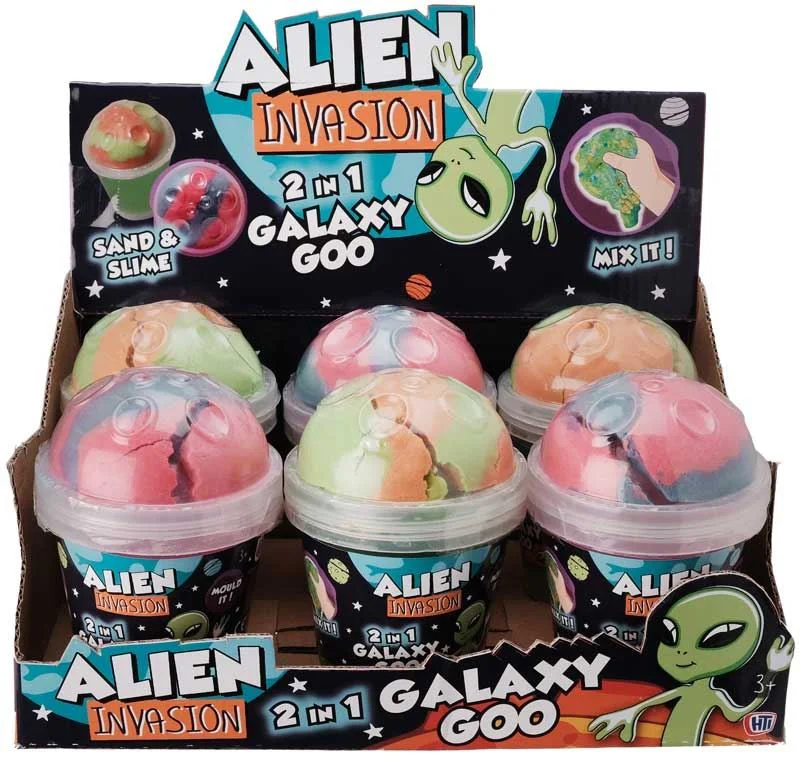 Slime si nisip kinetic HTI 2 in 1 Invazie extraterestra foto