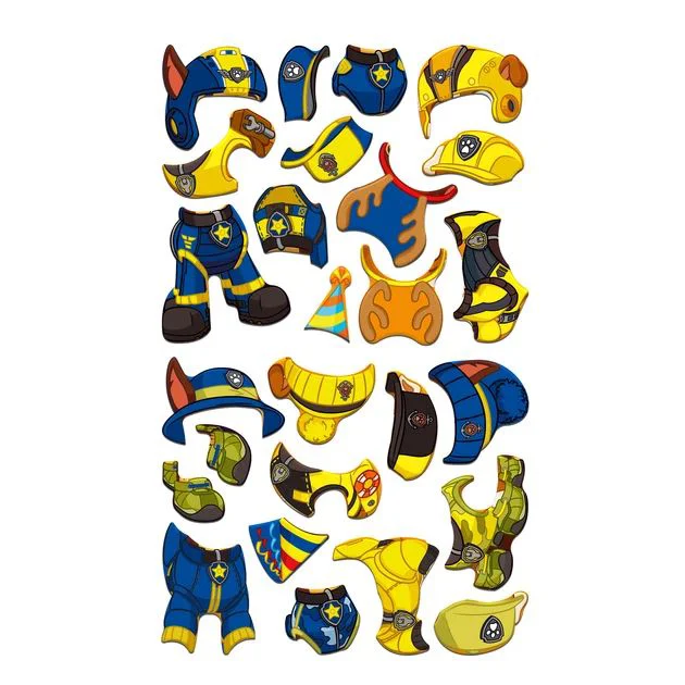 Joc magnetic de imbracat Dodo Chase si Rubble, seria Patrula catelusilor, 26 el. foto
