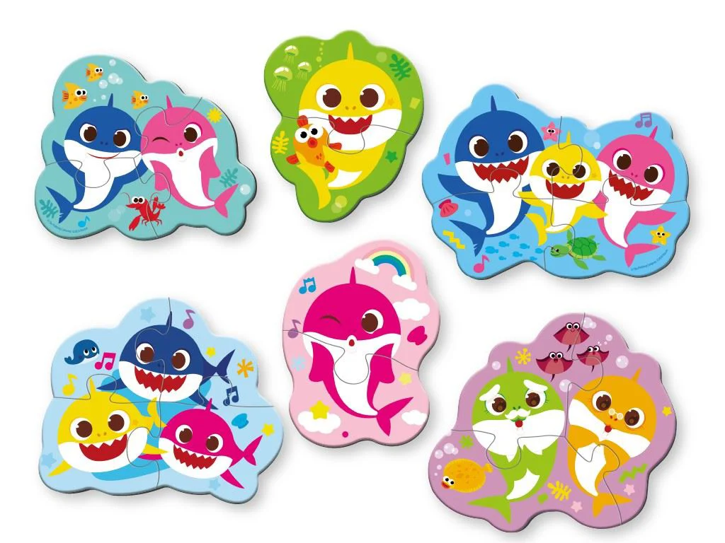Puzzle pentru cei mici Dodo Baby Shark, 18 el. foto