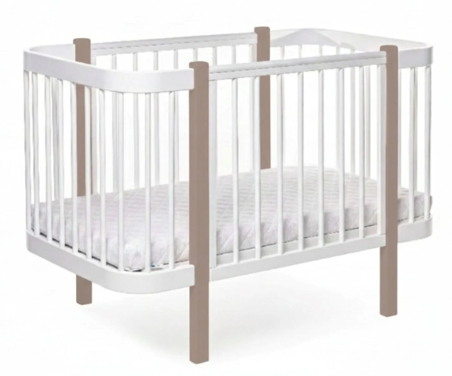 Детская кроватка Eucalyptus Karol Premium продольный маятник foto