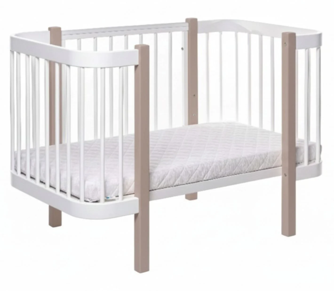 Детская кроватка Eucalyptus Karol Premium продольный маятник foto