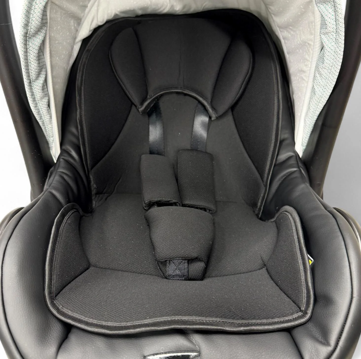Carucior 3 in 1 Eucalyptus Sojan Sibex Extra Piele Negru foto