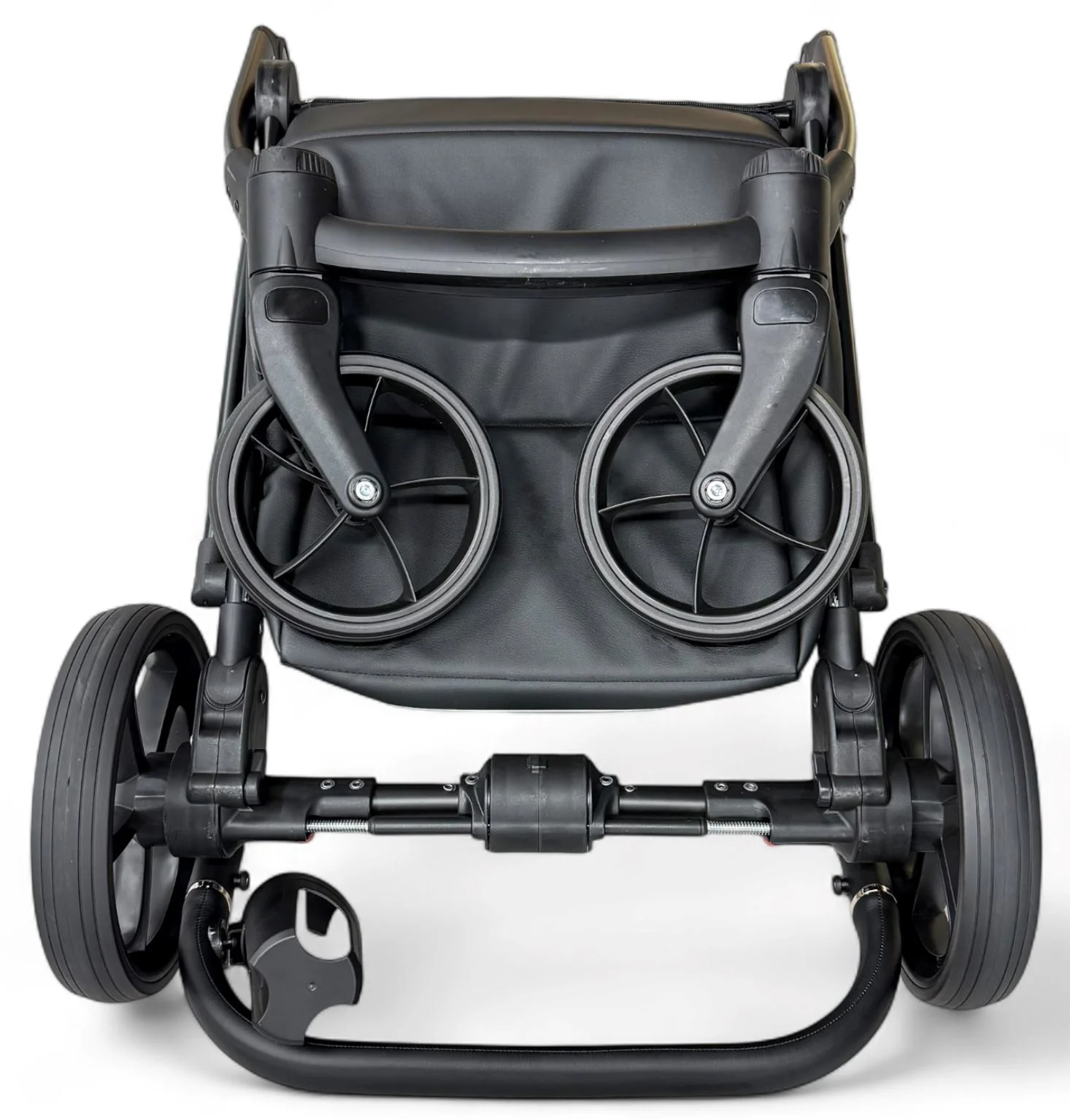 Carucior 3 in 1 Eucalyptus Sojan Sibex Extra Piele Negru foto