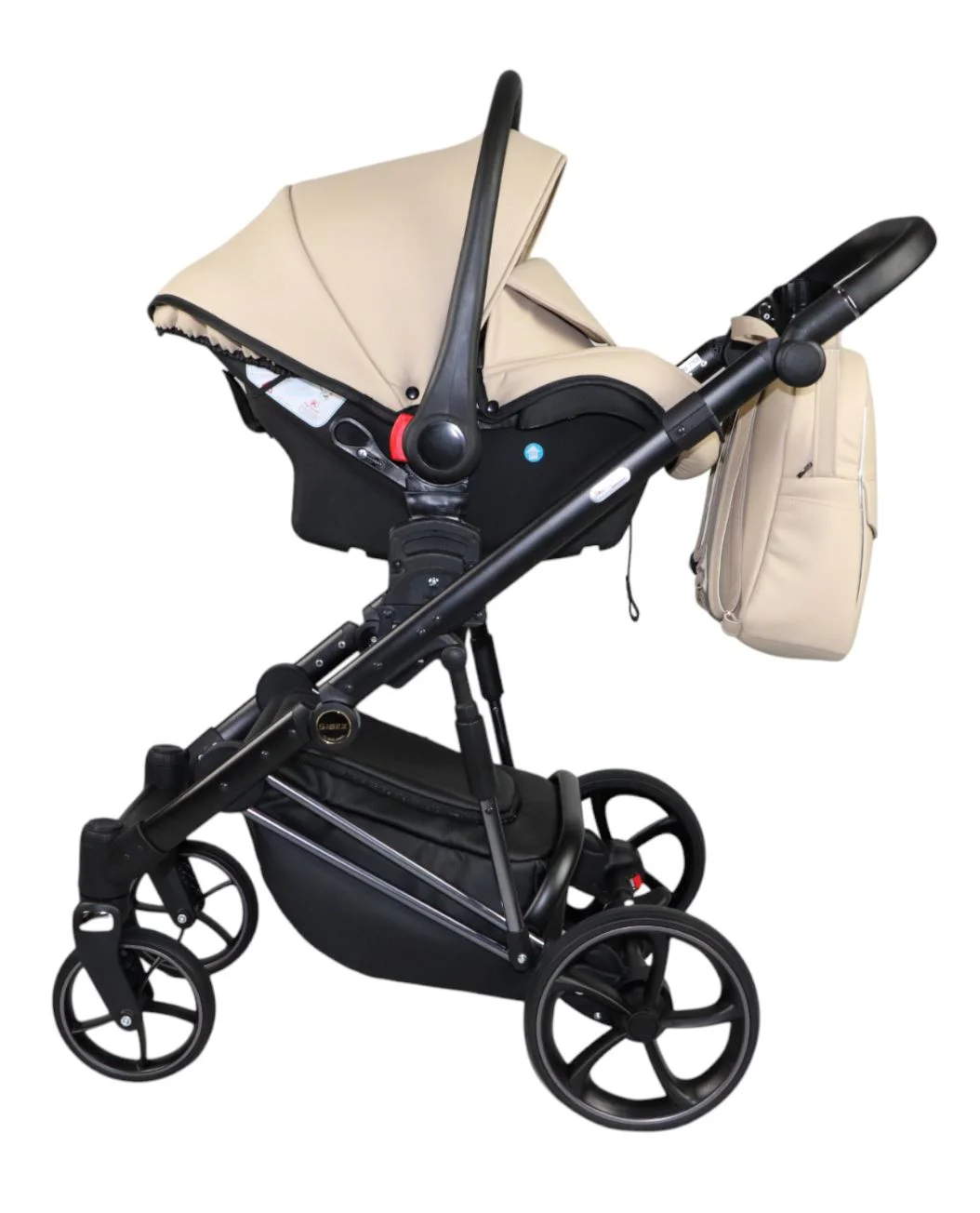 Carucior 3 in 1 Eucalyptus Sojan Sibex Extra Piele Bej foto