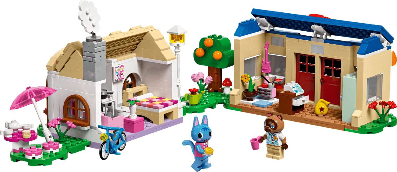 LEGO Animal Crossing - Magazinul lui Nook Cranny si casa lui Rosie foto