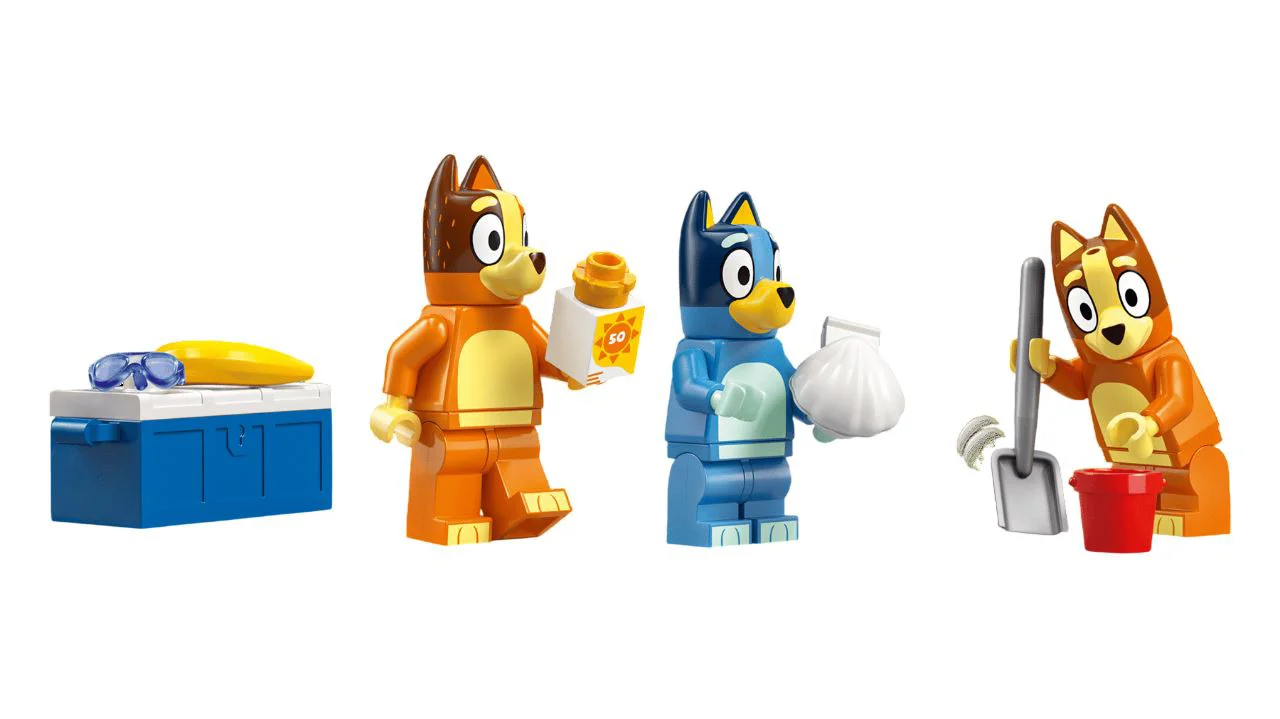 LEGO Bluey - Семейная поездка на машине на пляж Блуи foto