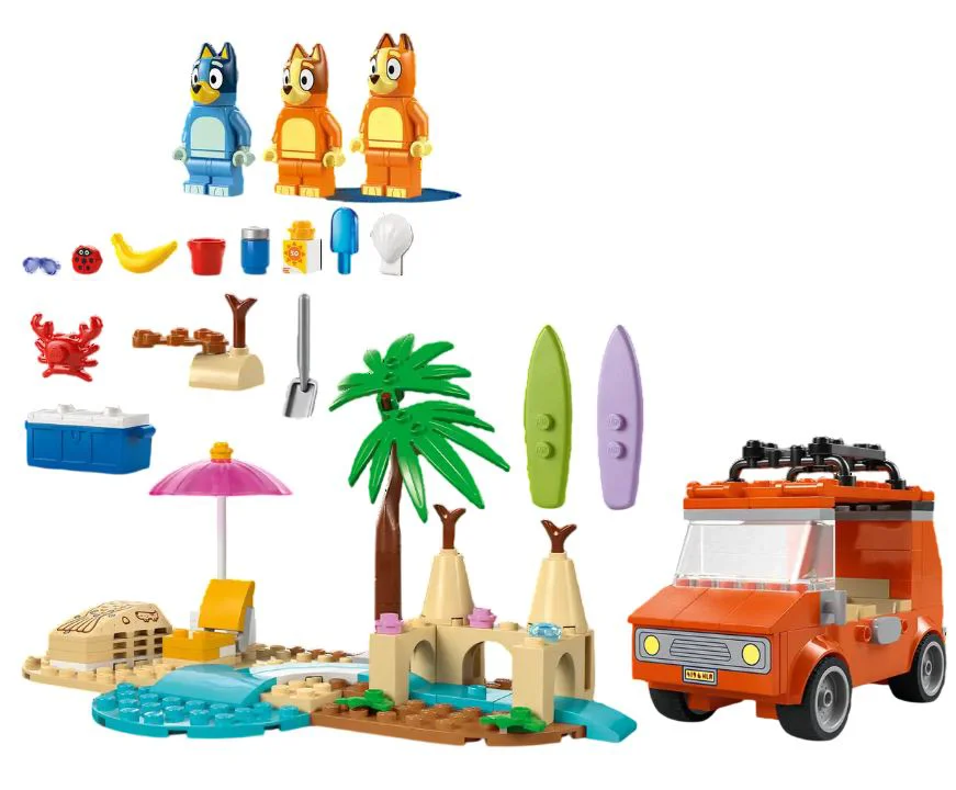 LEGO Bluey - Семейная поездка на машине на пляж Блуи foto