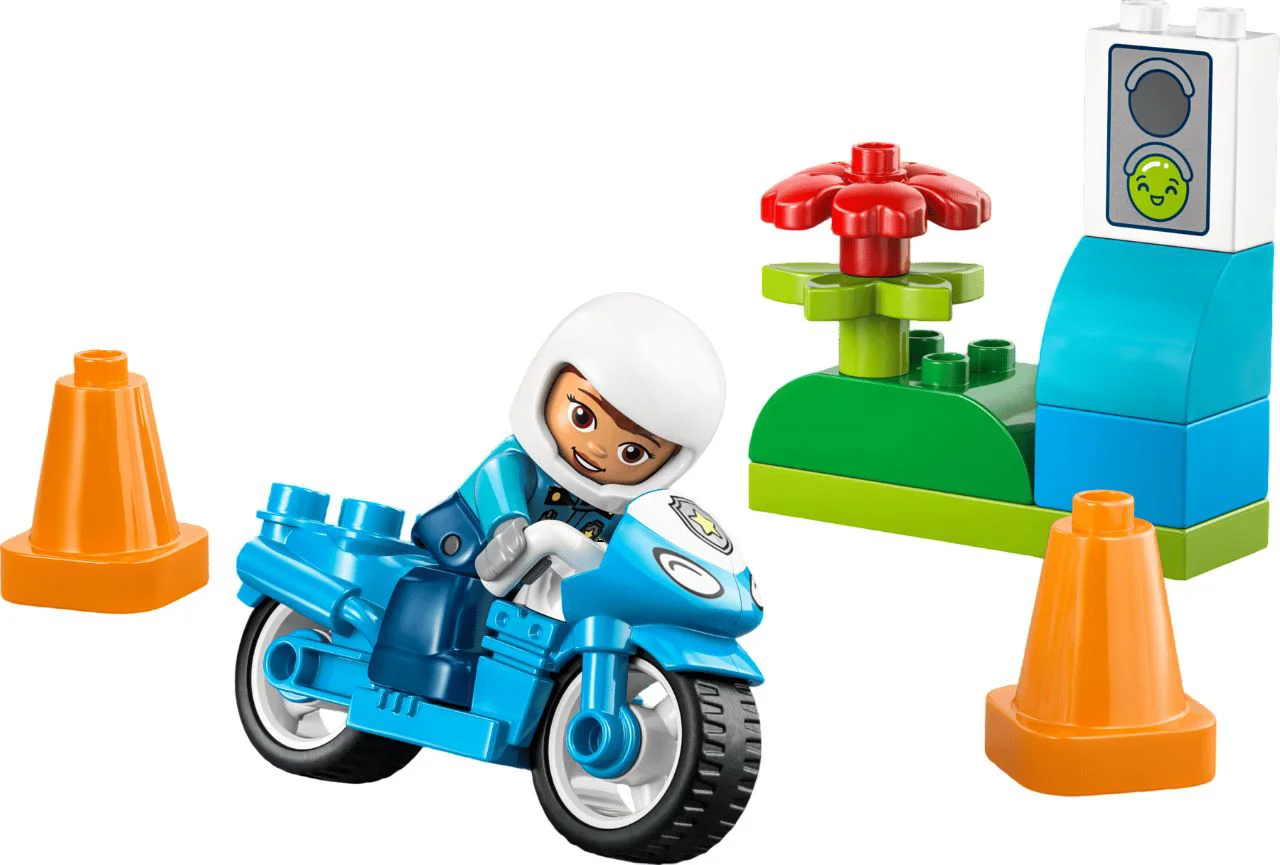 LEGO Duplo - Синий полицейский мотоцикл foto