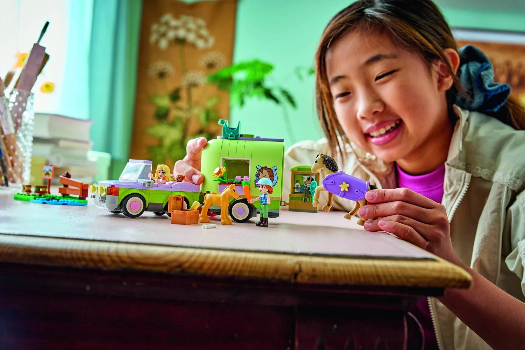 LEGO Friends - Прицеп для лошади и жеребёнка foto