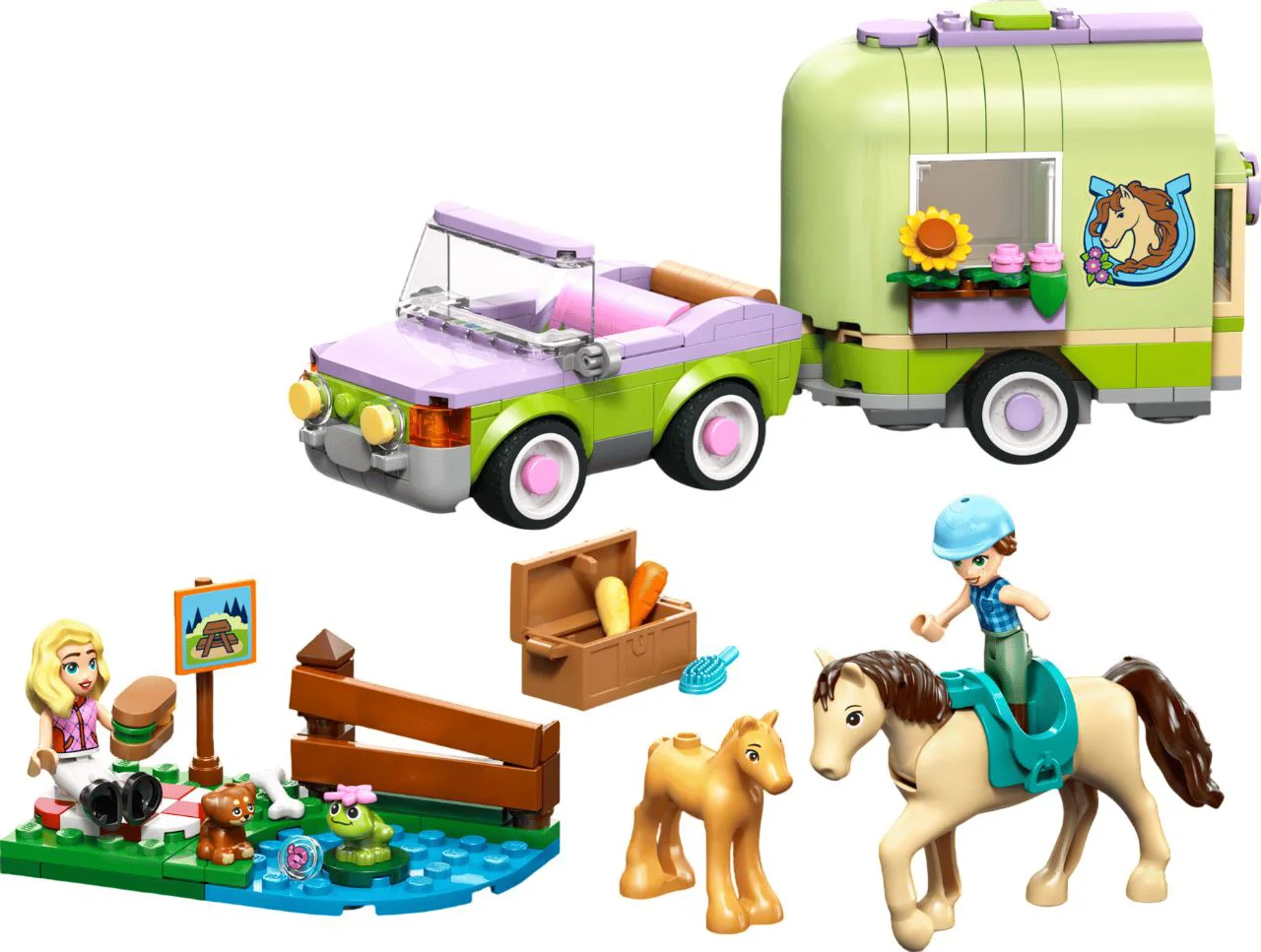 LEGO Friends - Прицеп для лошади и жеребёнка foto