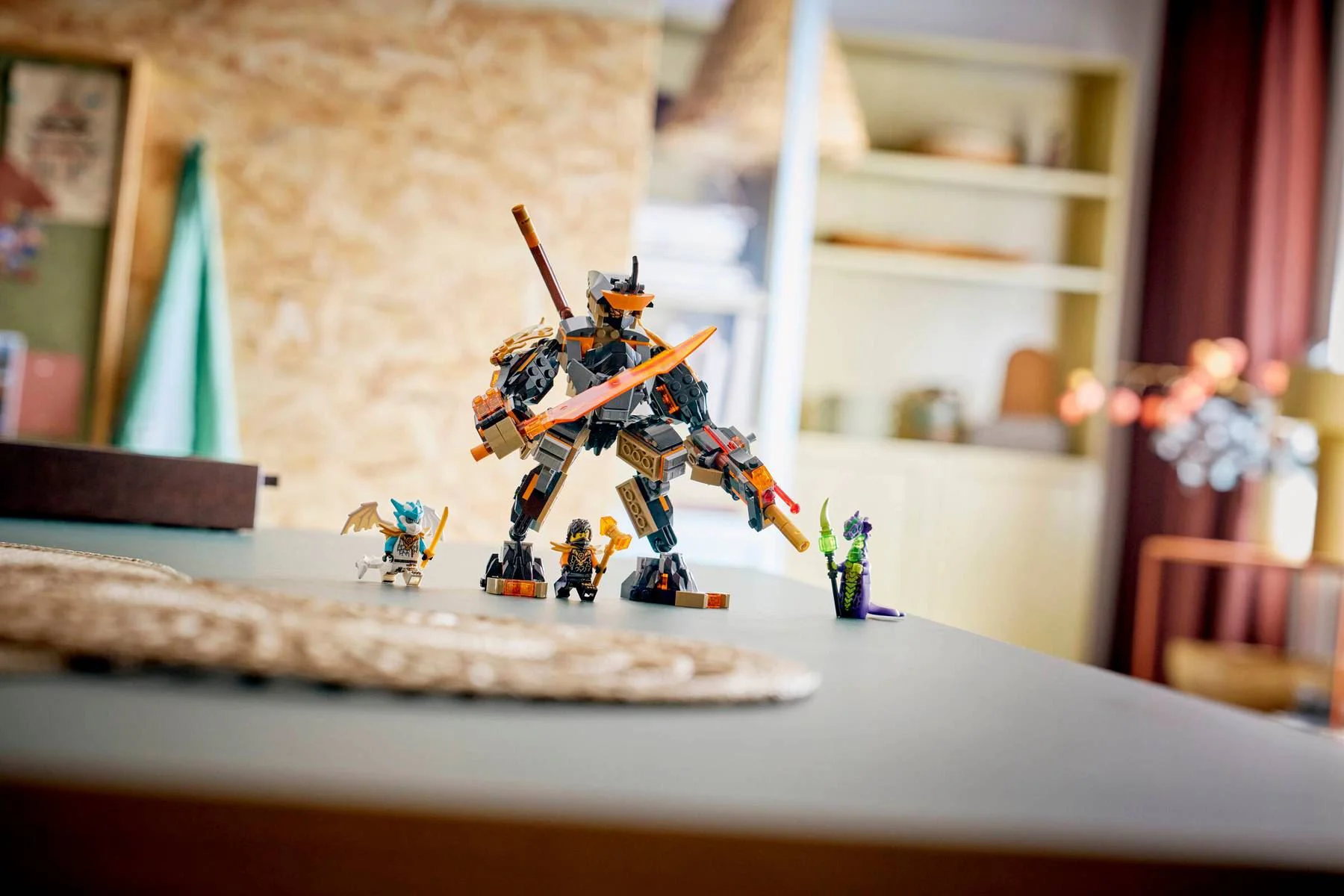 LEGO Ninjago - Мех миссии Коула и дракон Зейна foto