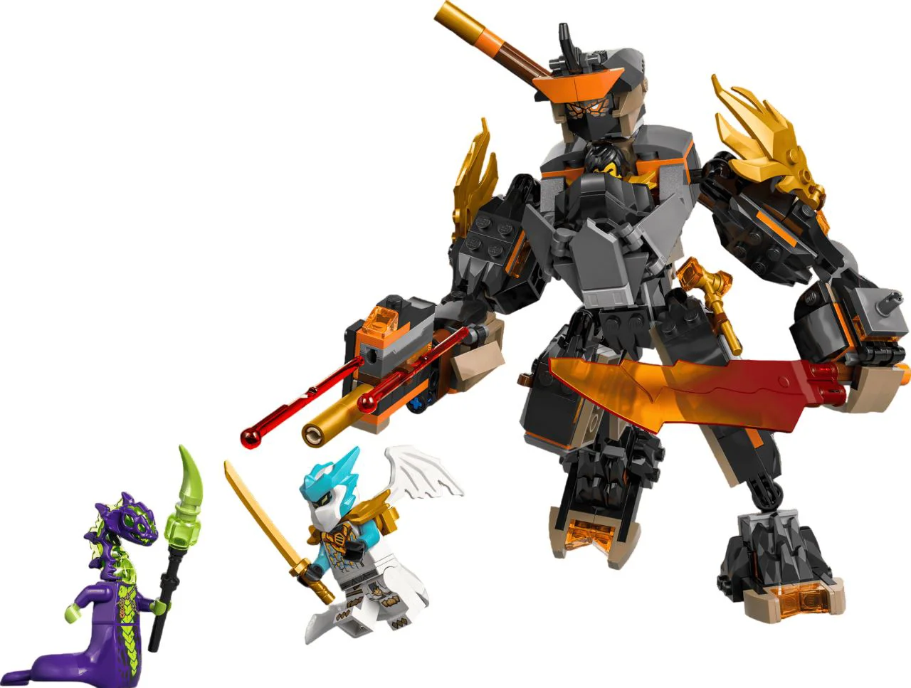 LEGO Ninjago - Мех миссии Коула и дракон Зейна foto