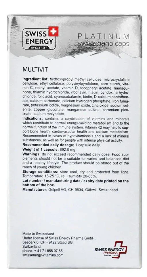 Capsule Swiss Energy Multivit, 30 buc. foto