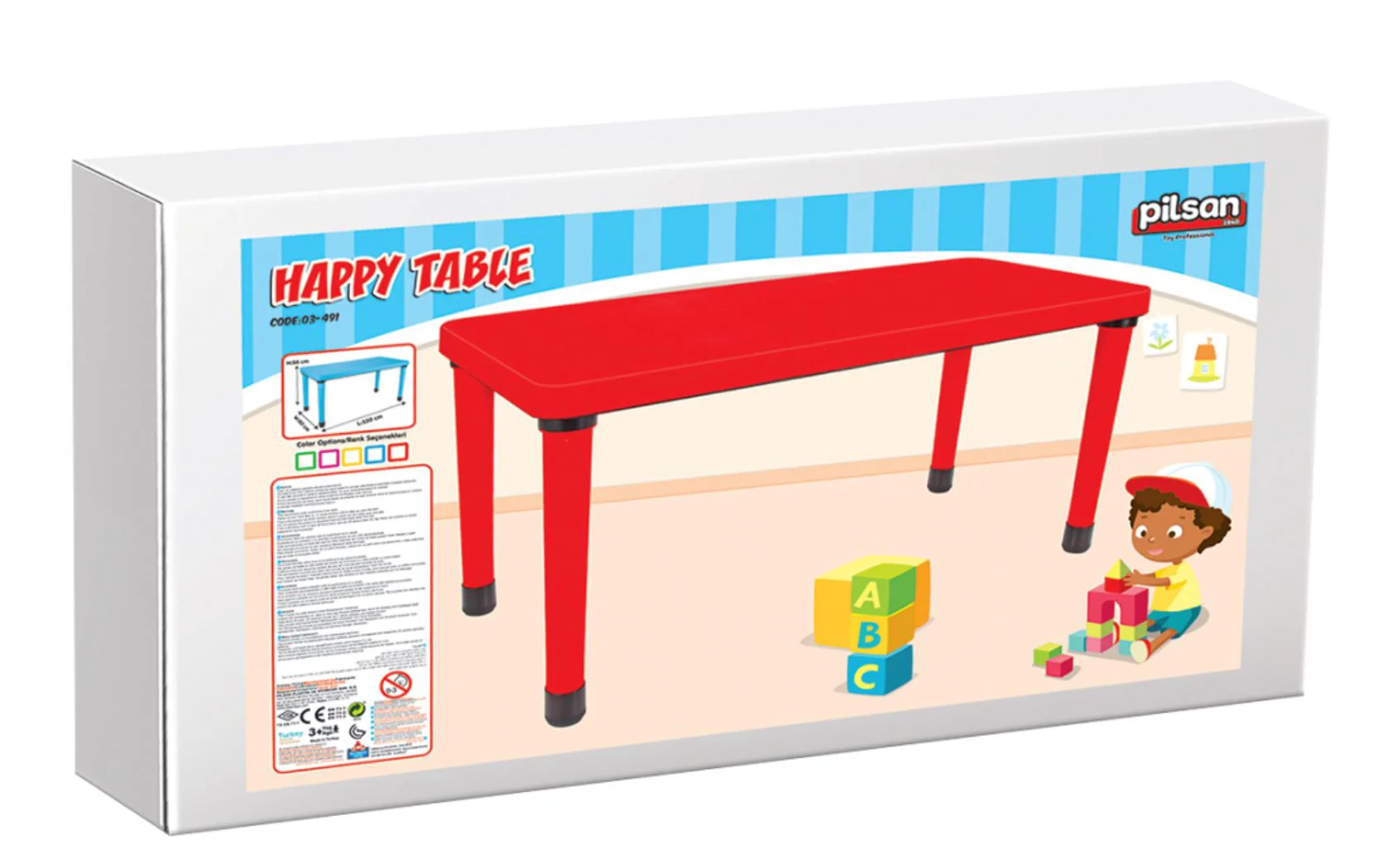 Детский стол Pilsan Happy Table Зеленый foto