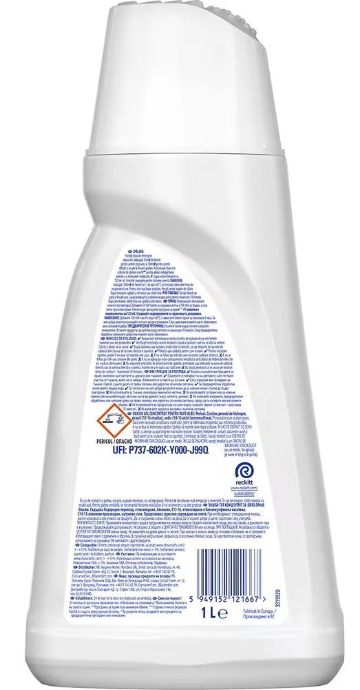 Solutie pentru indepartarea petelor Vanish Oxi Action White, 1000 ml foto