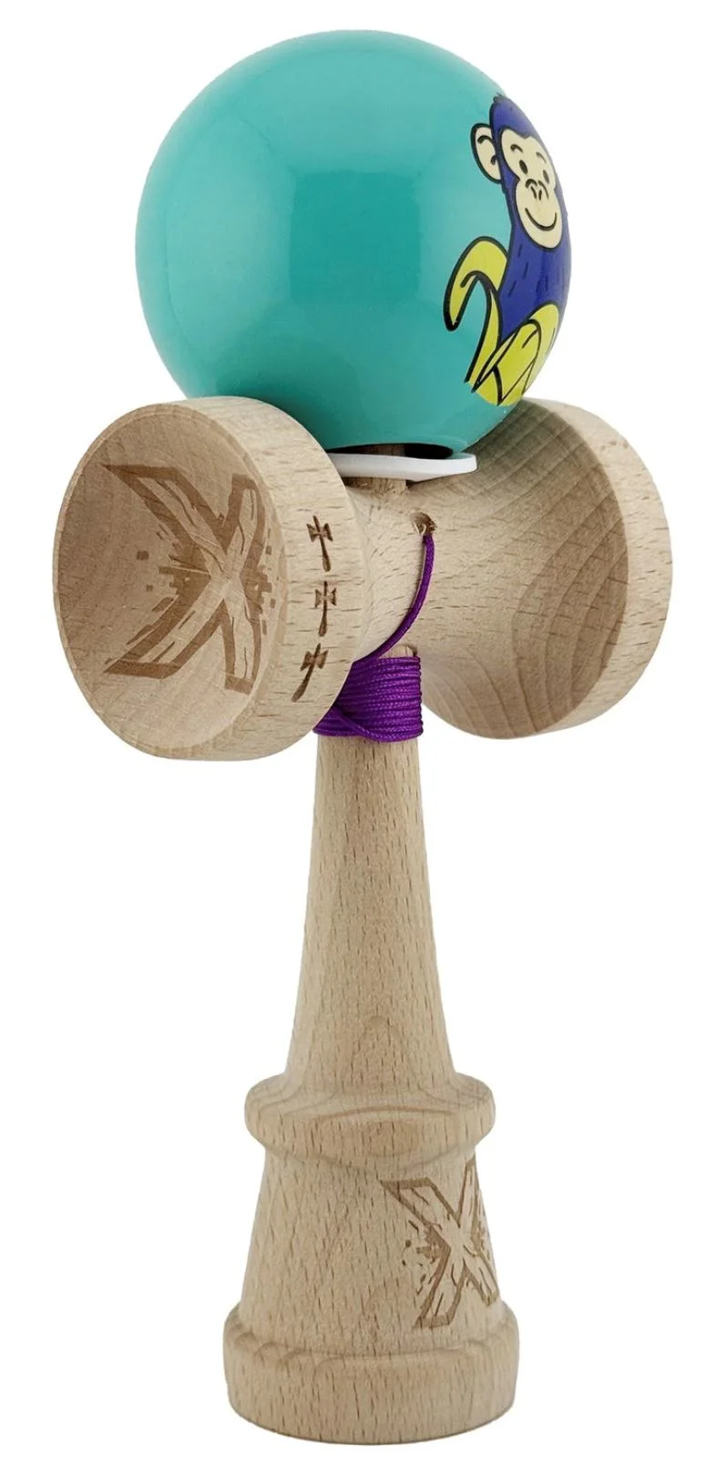 Kendama Essa Toys Super Sticky X Original Maimuta Turcoaz foto
