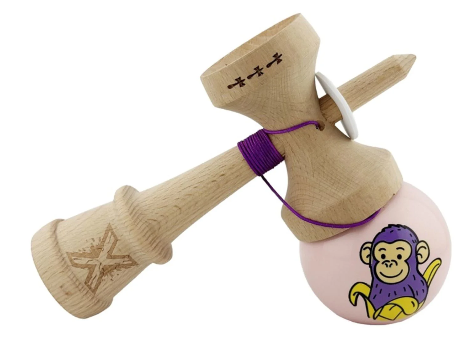 Кендама Essa Toys Super Sticky X Original Обезьяна Розовая foto
