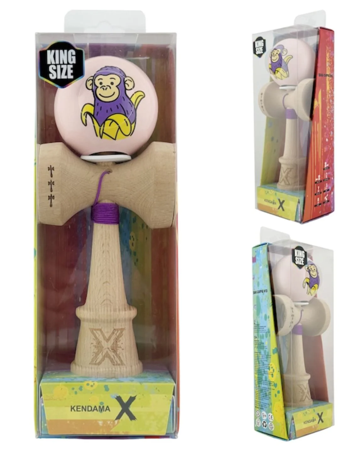 Кендама Essa Toys Super Sticky X Original Обезьяна Розовая foto