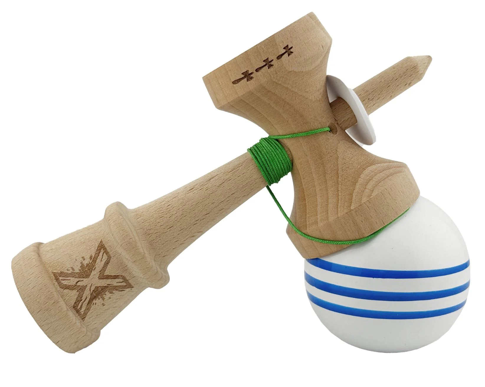 Kendama Essa Toys Flippy X Original Alb-albastru foto