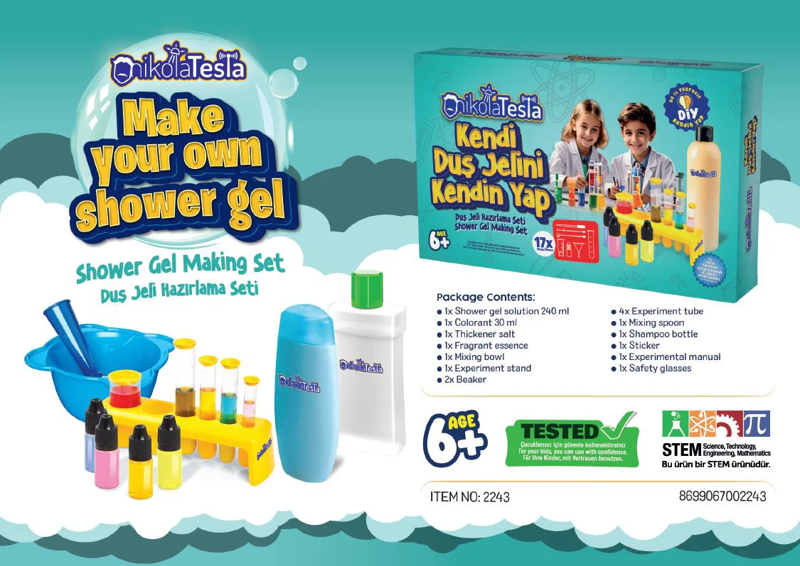 Set de joaca: Fabrica DIY de gel de dus Play Toys Nikola Tesla foto