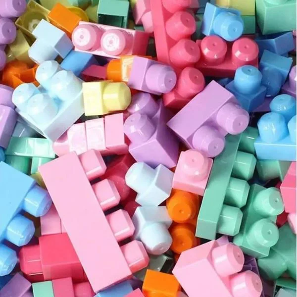 Конструктор с пастельными блоками Play Blox в коробке, 56 шт. foto